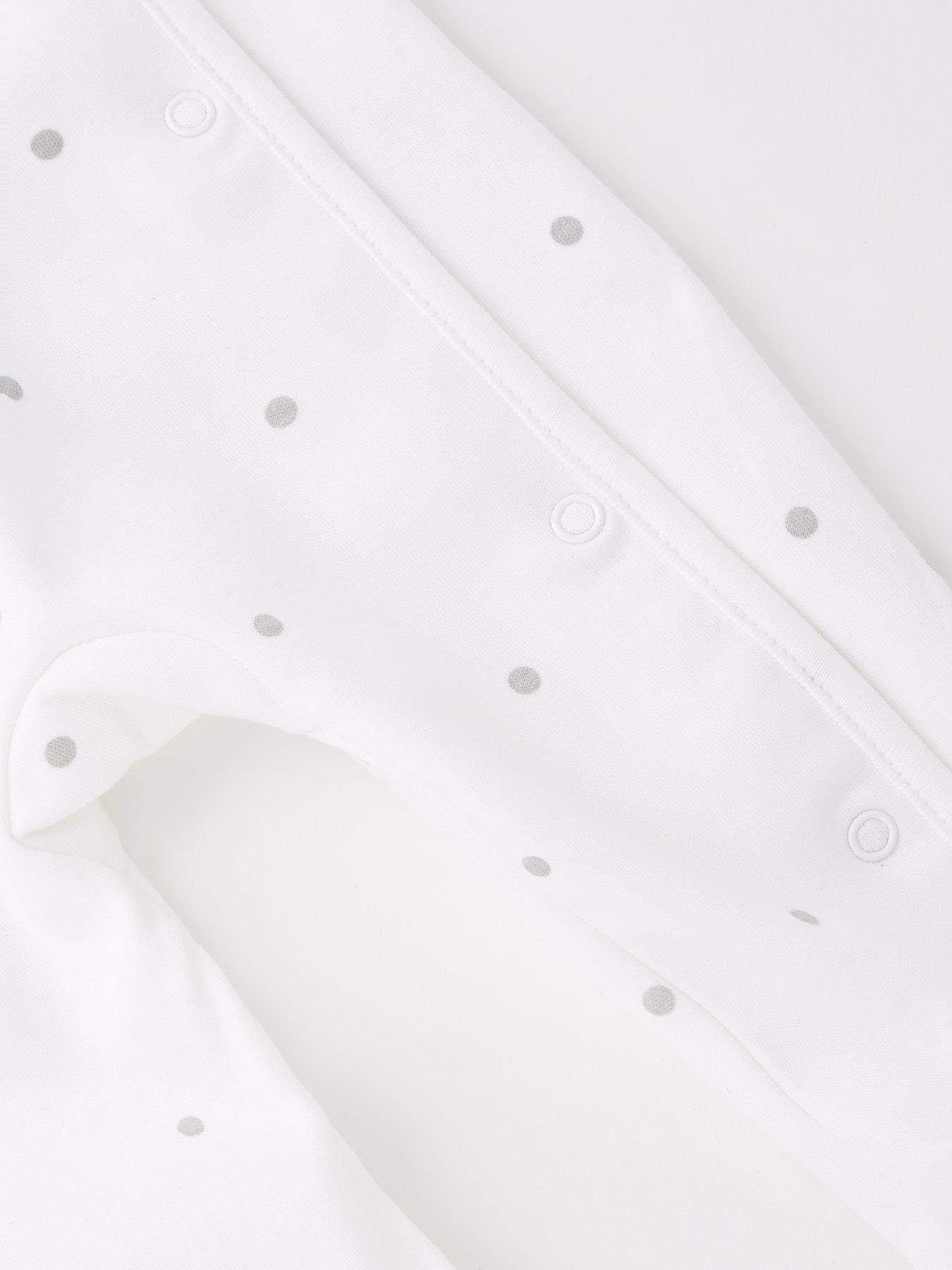 Image 4 of 4 of Mini V by Very Baby Unisex Daddy's Little Dream Sleepsuit - White