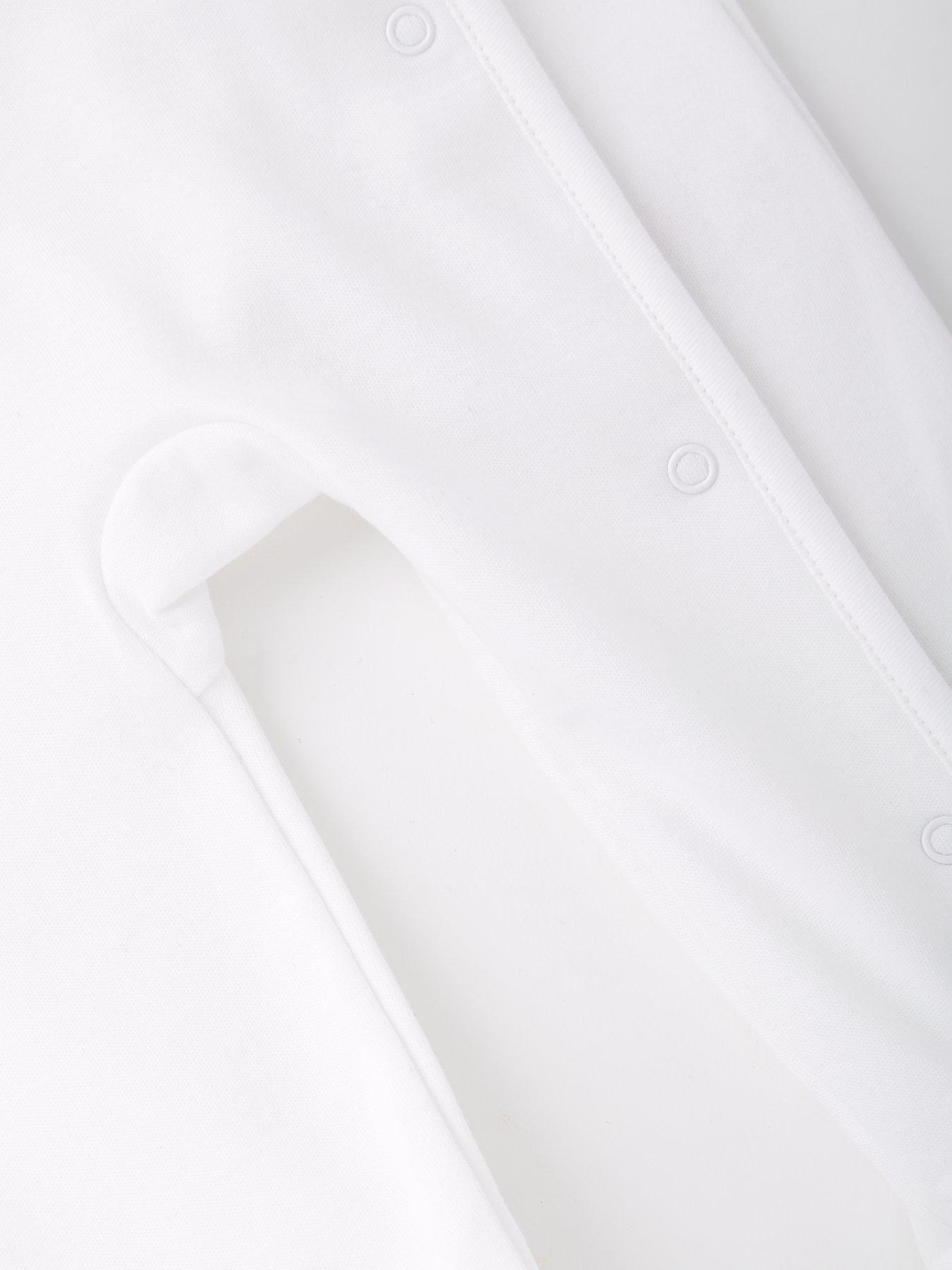 Image 4 of 4 of The Very Collection Baby Unisex I'm New Here Sleepsuit - White