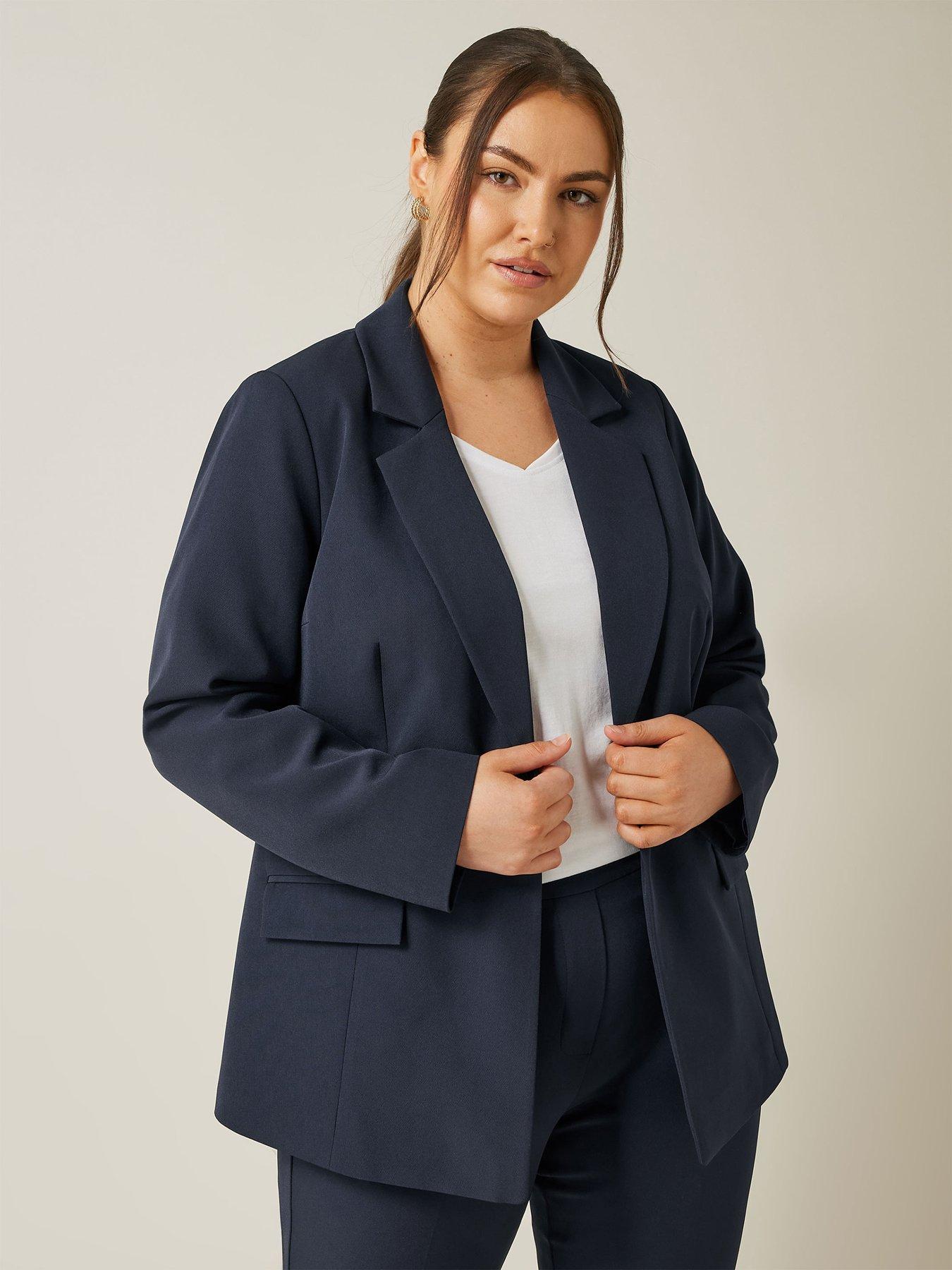 Image 1 of 5 of Evans Edge To Edge Blazer - Blue