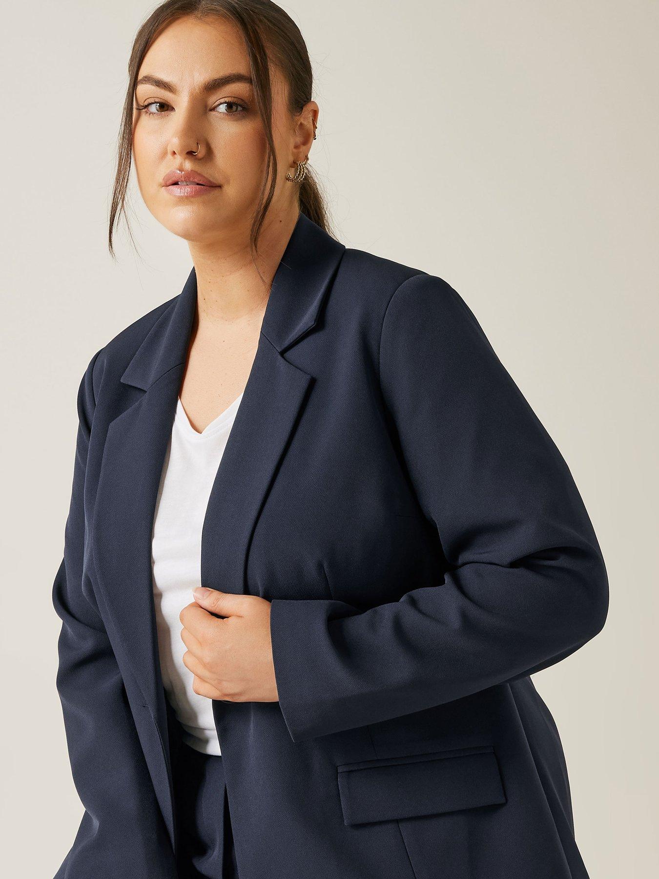 Image 5 of 5 of Evans Edge To Edge Blazer - Blue
