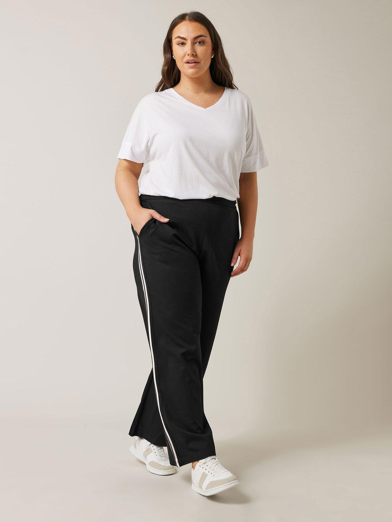 evans-wide-leg-side-stripe-trouser-blackback