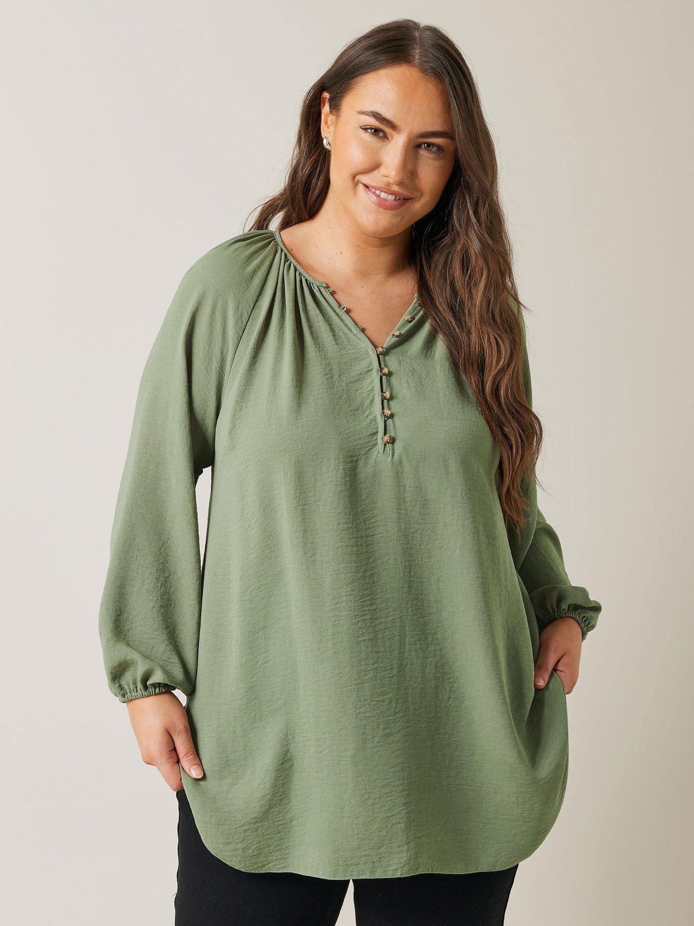 evans-long-sleeve-gypsy-blouse-green