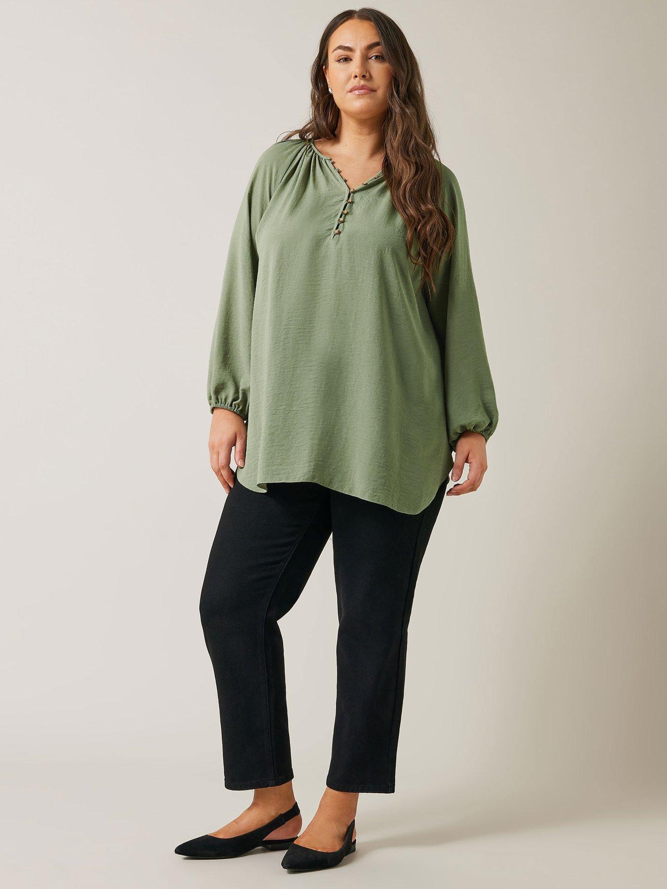 evans-long-sleeve-gypsy-blouse-greenback