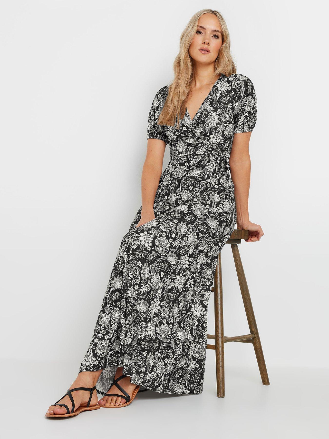Long Tall Sally Tall Trailing Floral Wrap Maxi Dress Very Ireland
