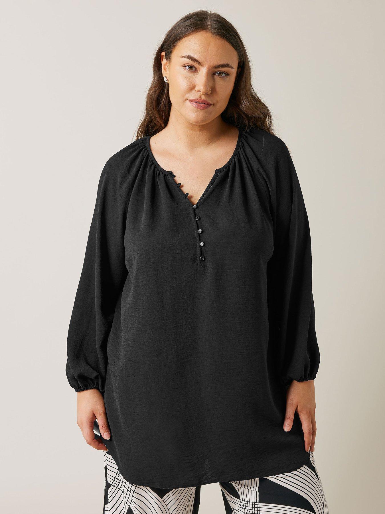 evans-long-sleeve-gypsy-blouse-black