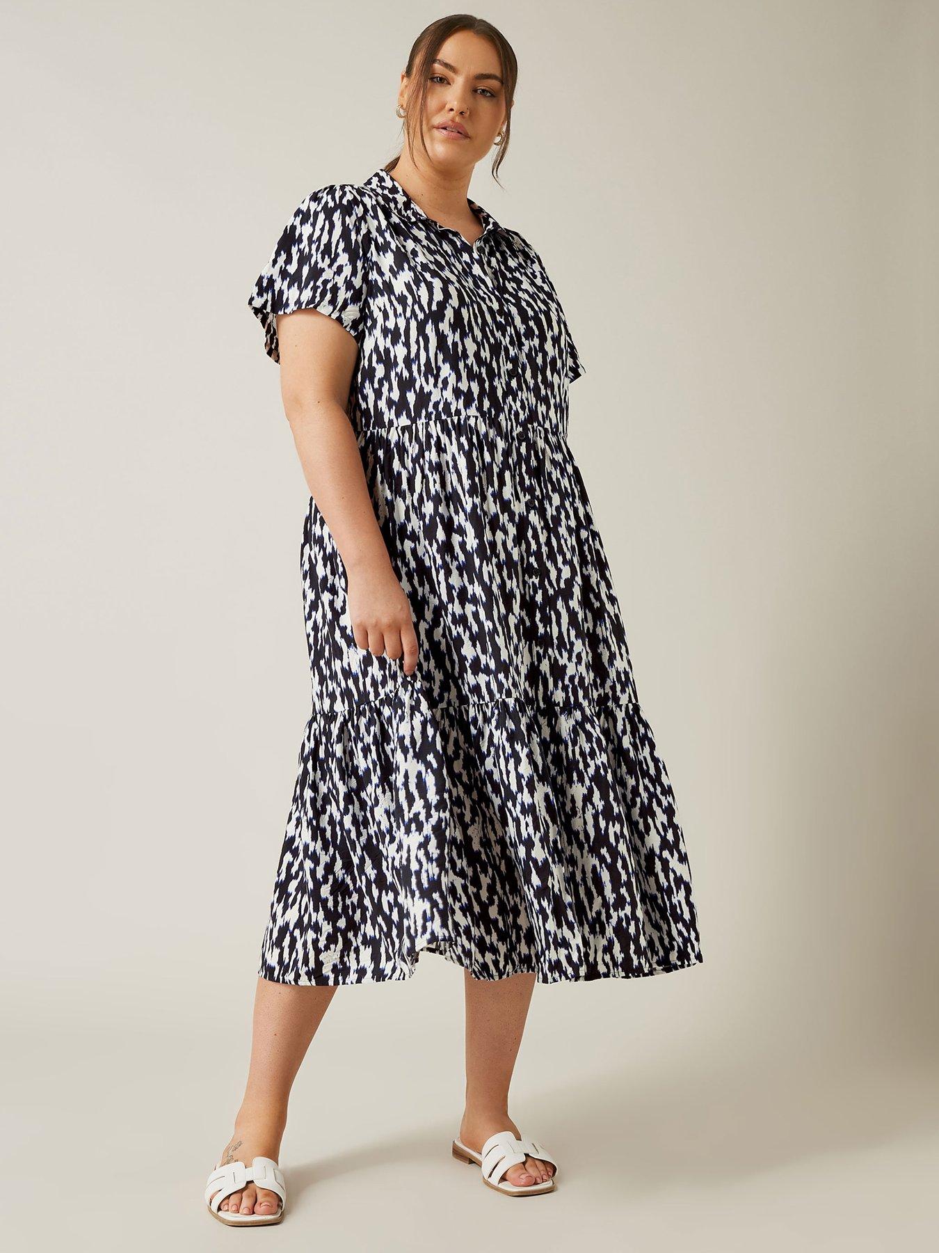 evans-tiered-dress-navy