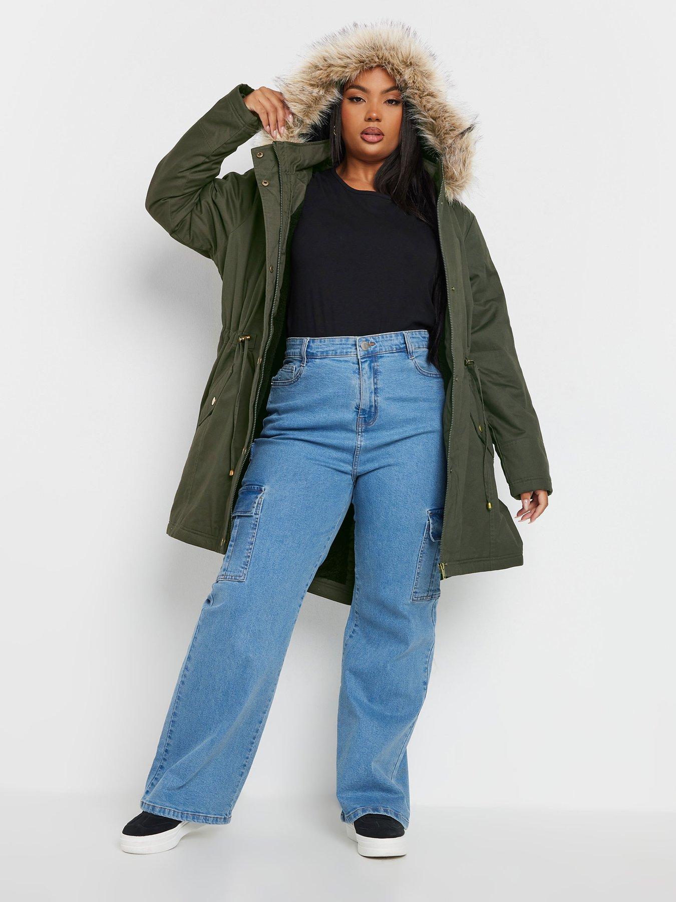 yours-curve-fur-trim-parka-greenback