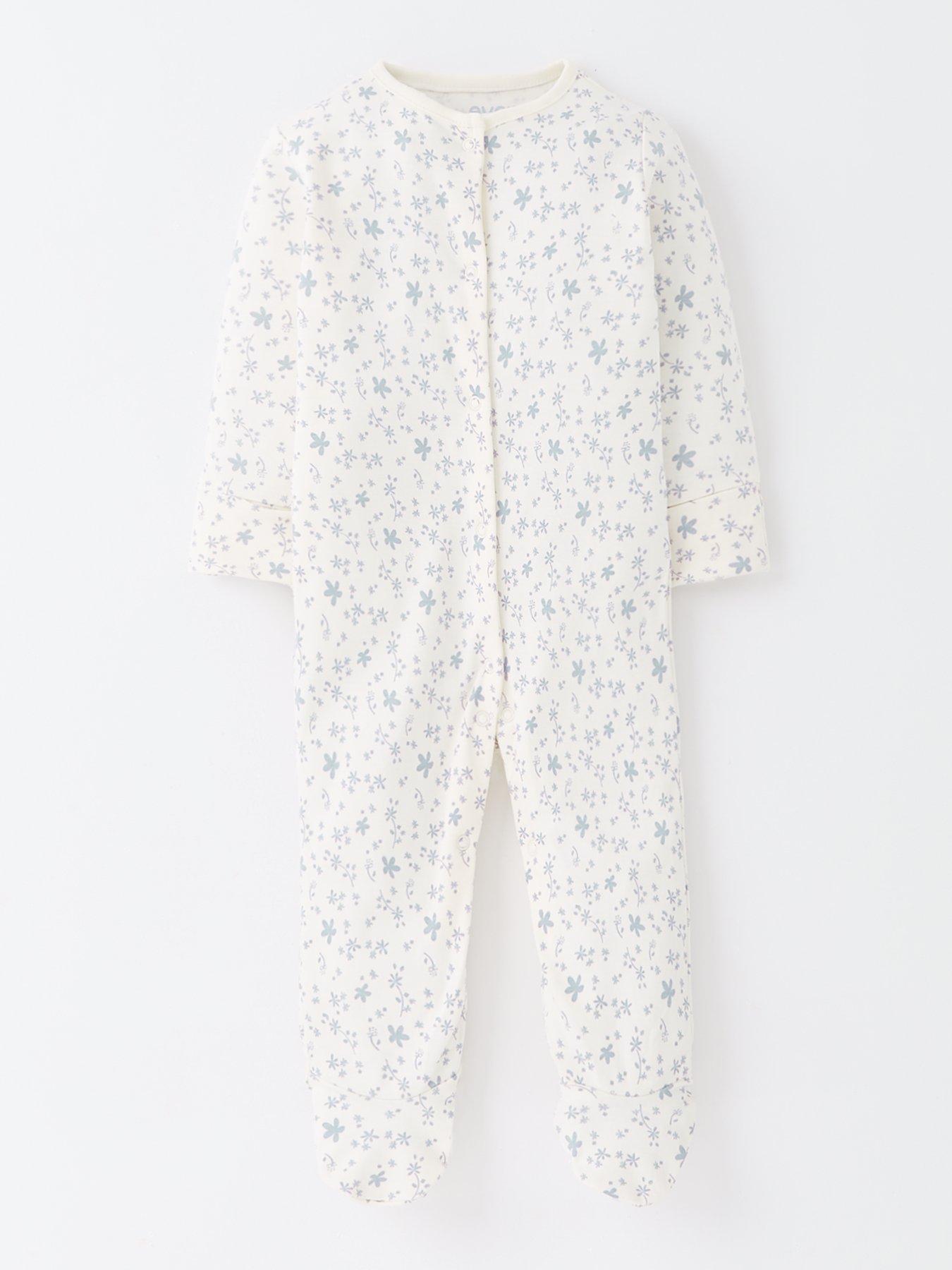 Image 2 of 5 of Everyday Baby Girl 3 Pack Multi Print Sleepsuits - Multi