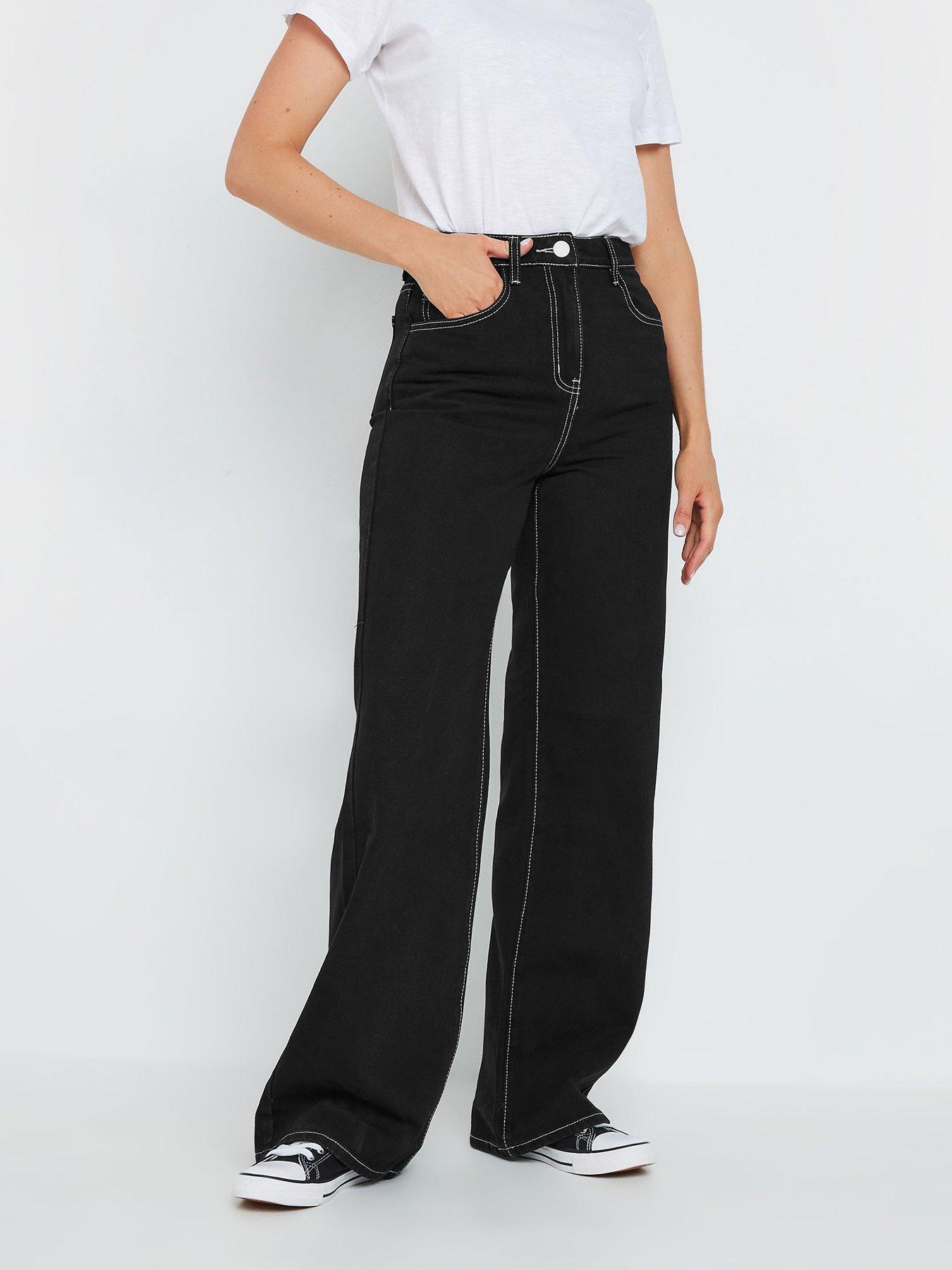 long-tall-sally-tall-contrast-stitch-wide-leg-jean-36-black