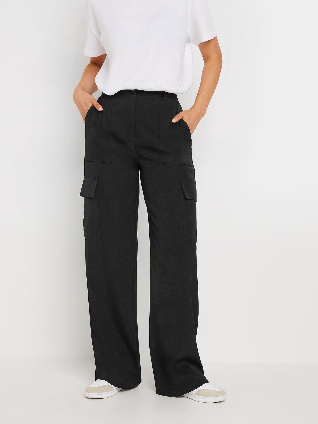 long-tall-sally-tailored-cargo-trousers-36-black