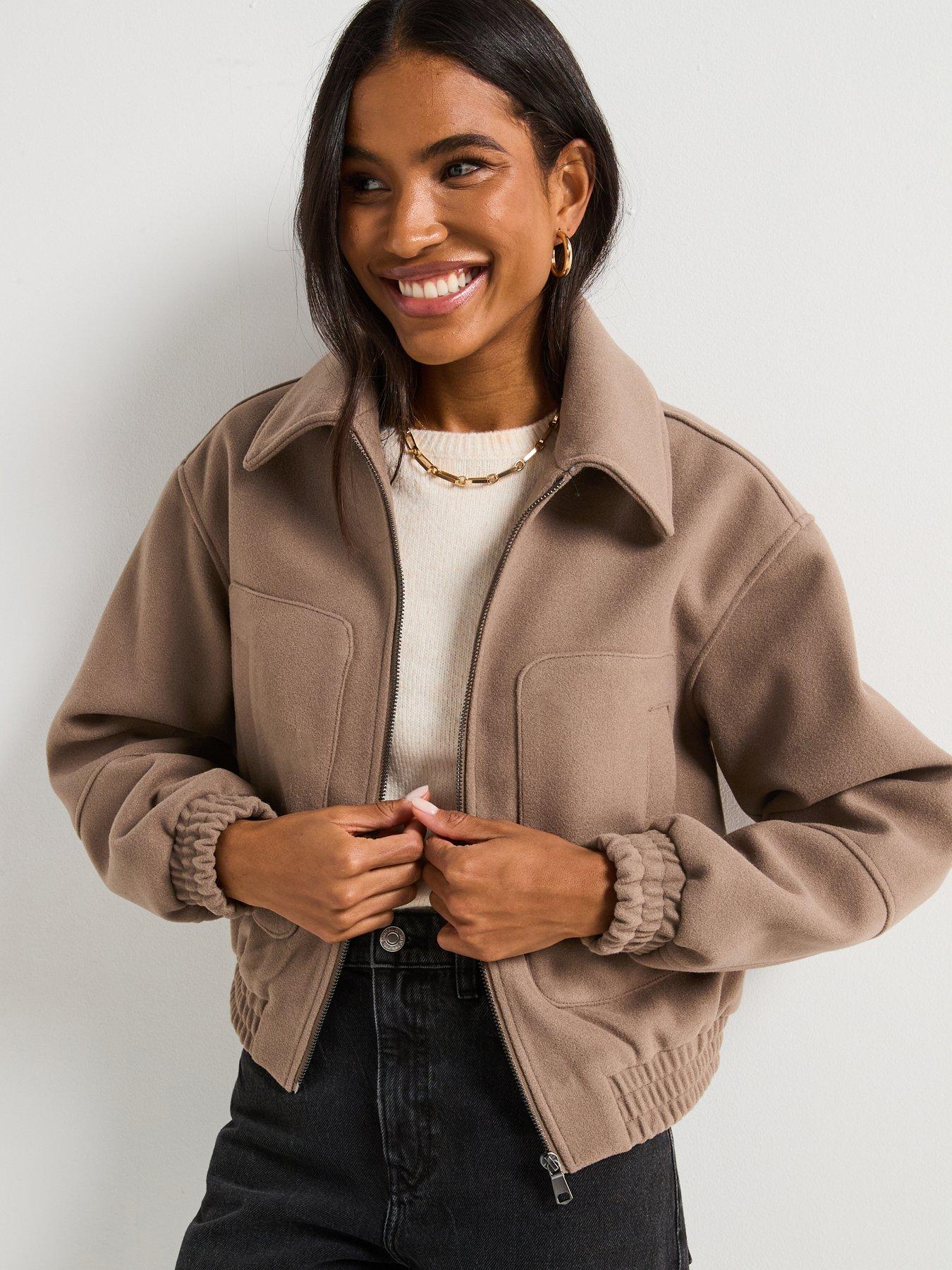 v-by-very-faux-wool-zip-through-bomber-jacket-beige