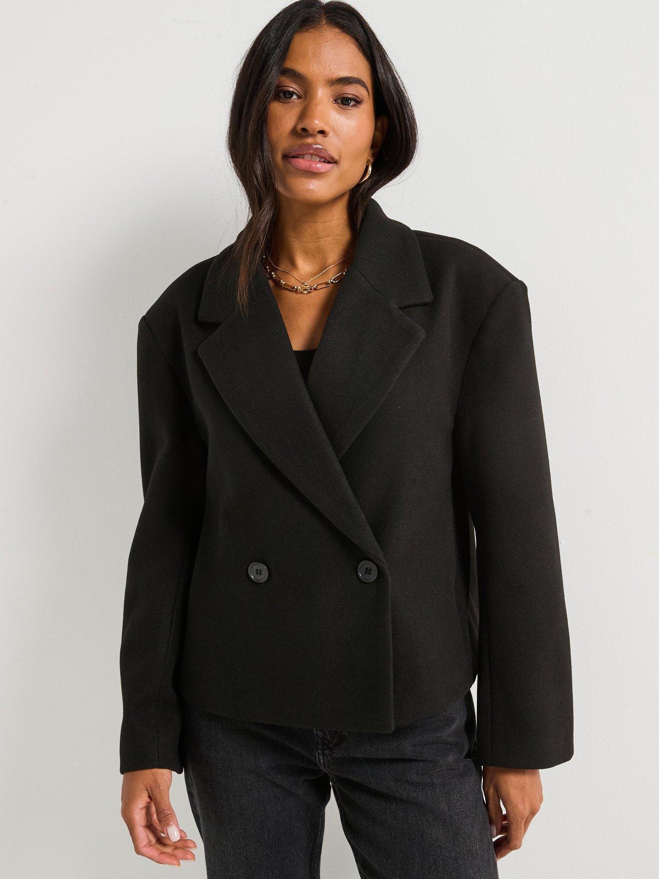 v-by-very-faux-wool-cropped-blazer-blackfront