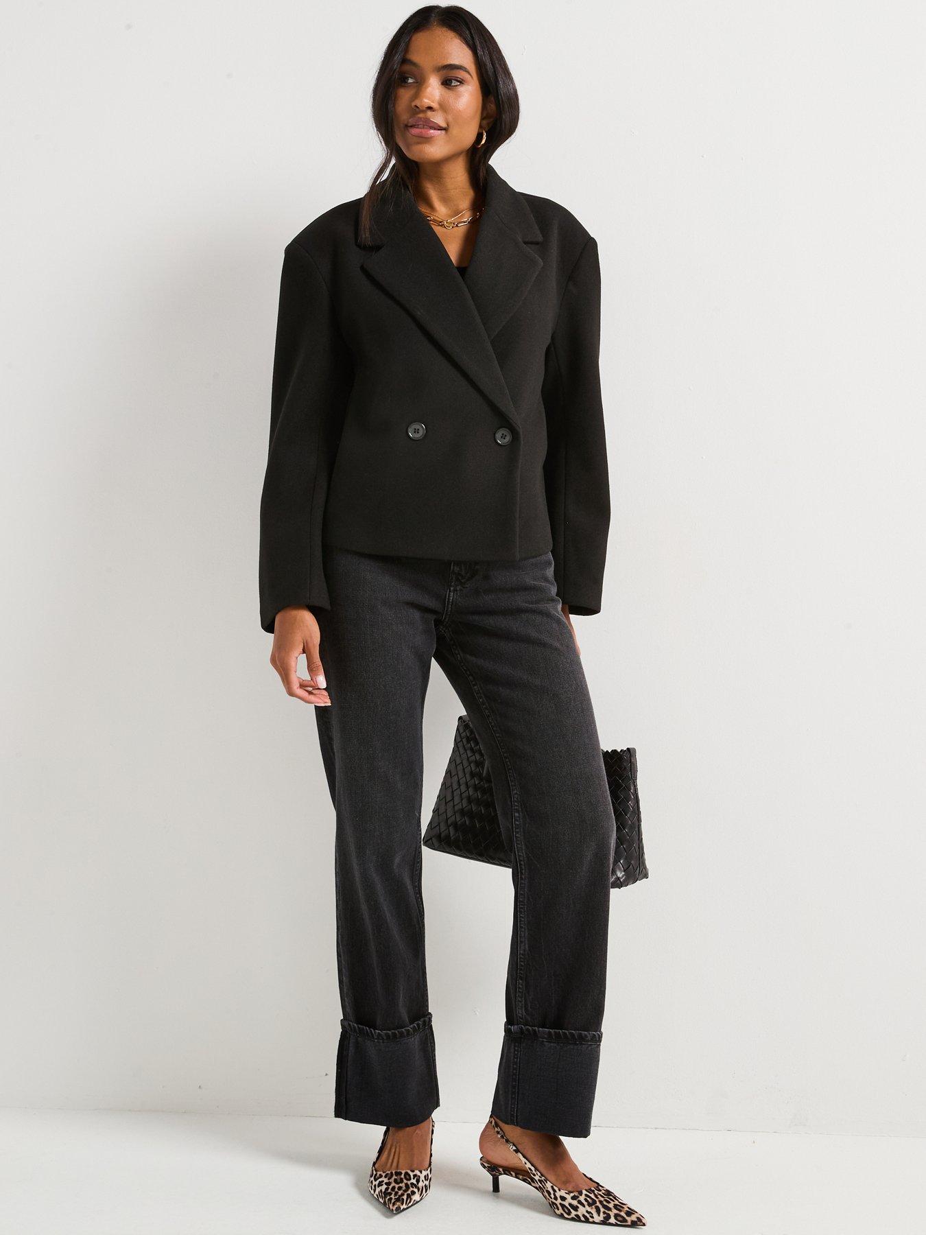 v-by-very-faux-wool-cropped-blazer-blackdetail