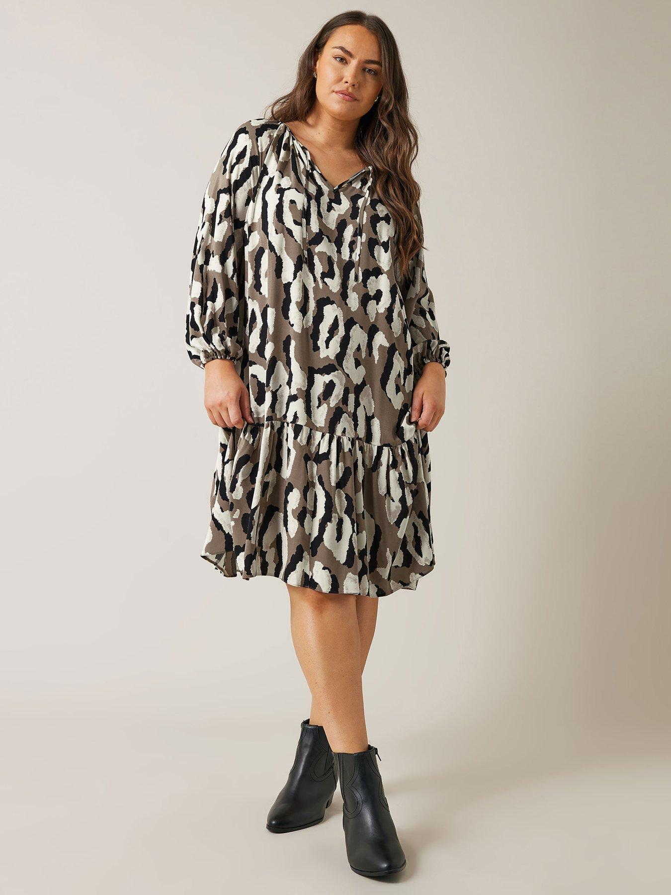 evans-abstract-animal-print-mini-dressback