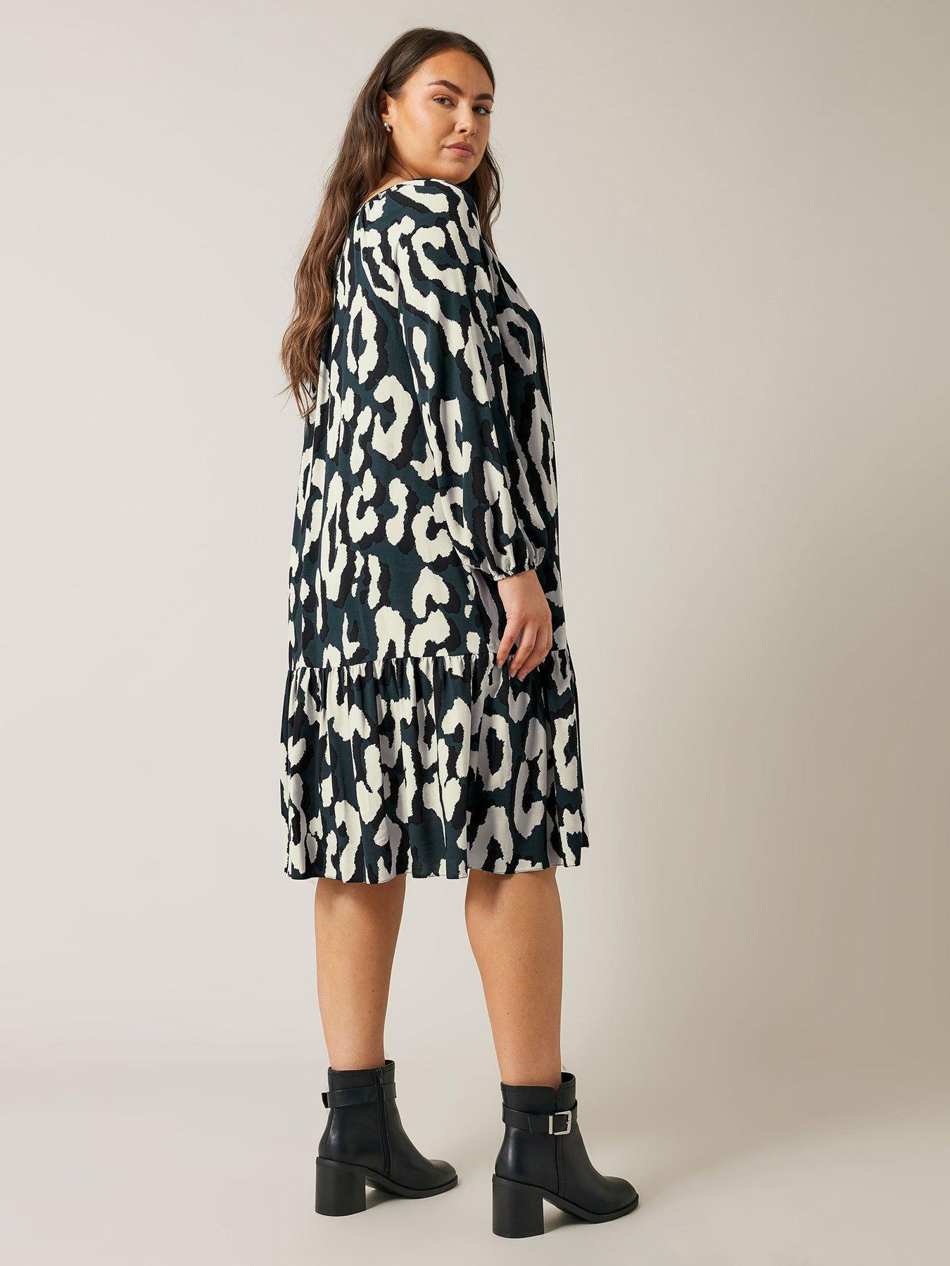 evans-abstract-animal-print-mini-dressstillFront