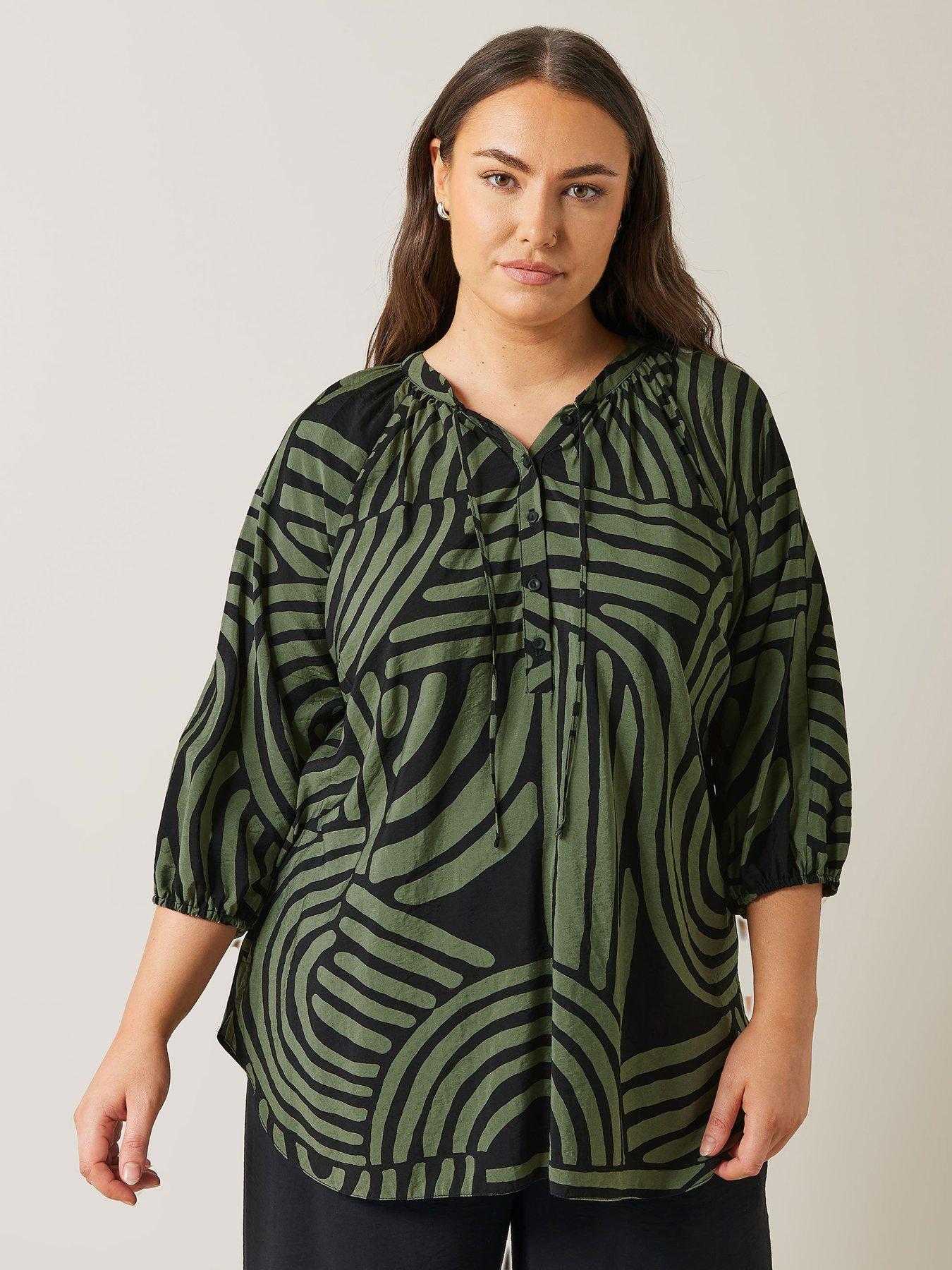 evans-abstract-swirl-print-top