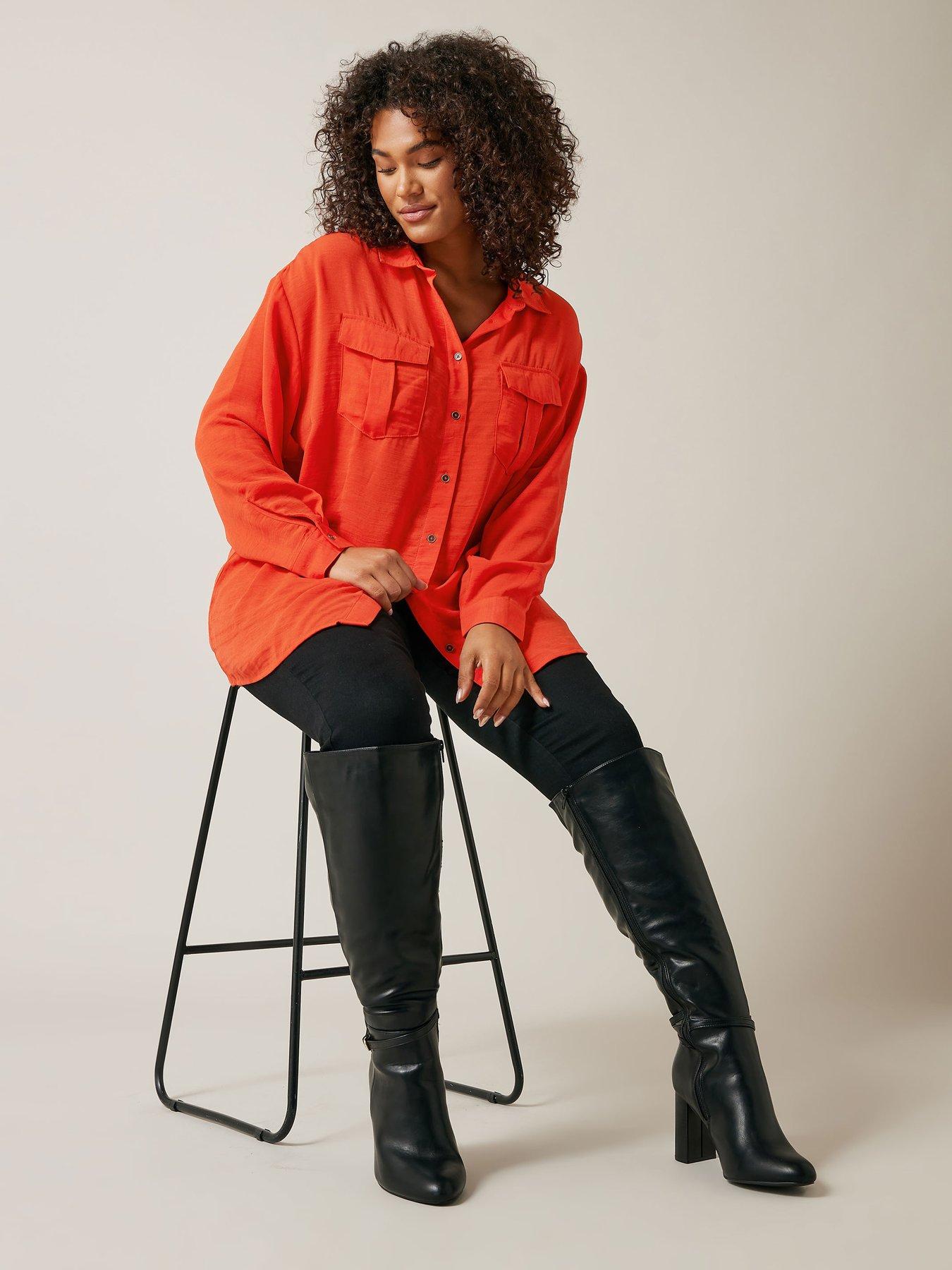 Image 3 of 4 of Evans Utility Shirt - Orange