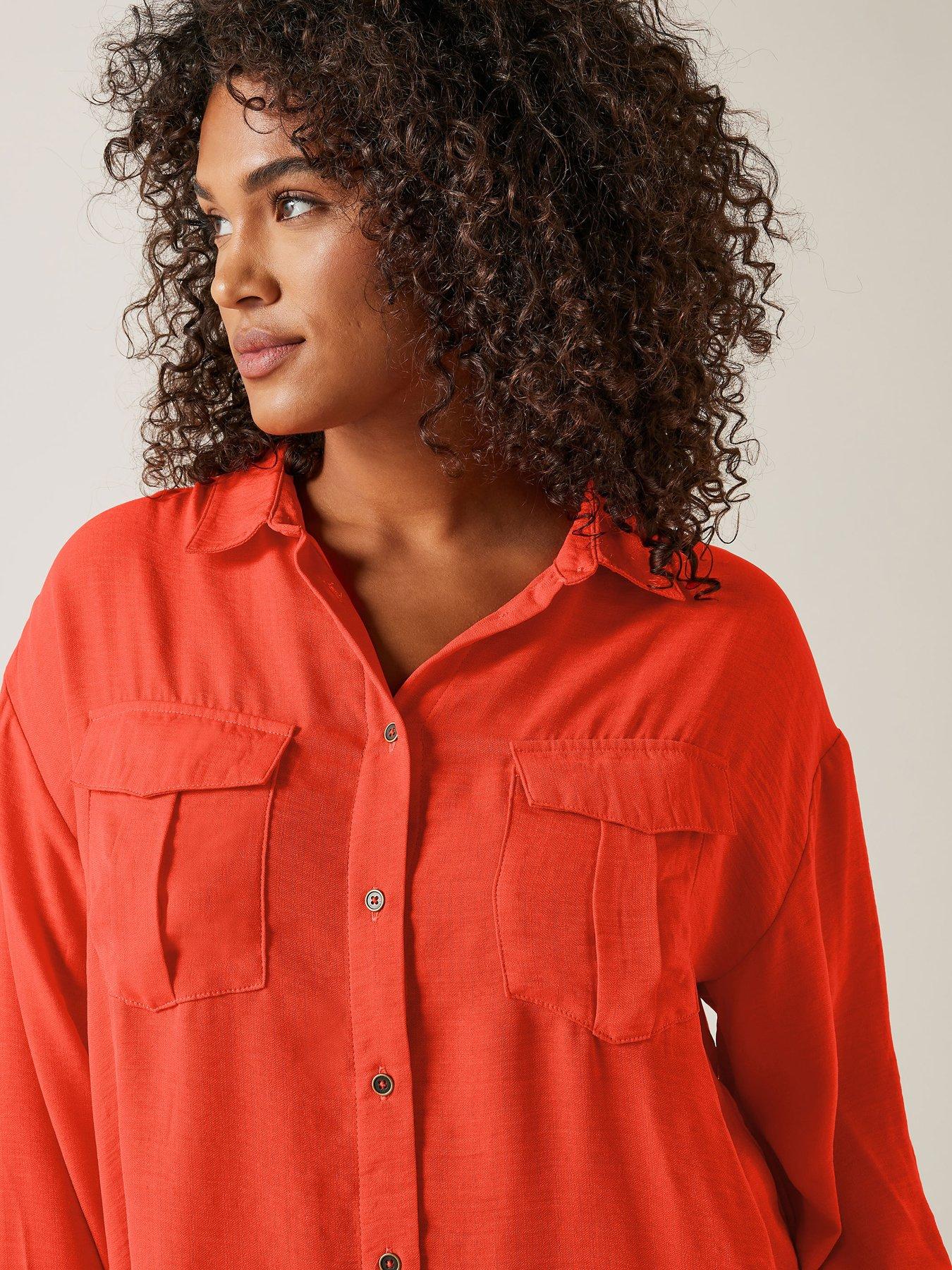 Image 4 of 4 of Evans Utility Shirt - Orange