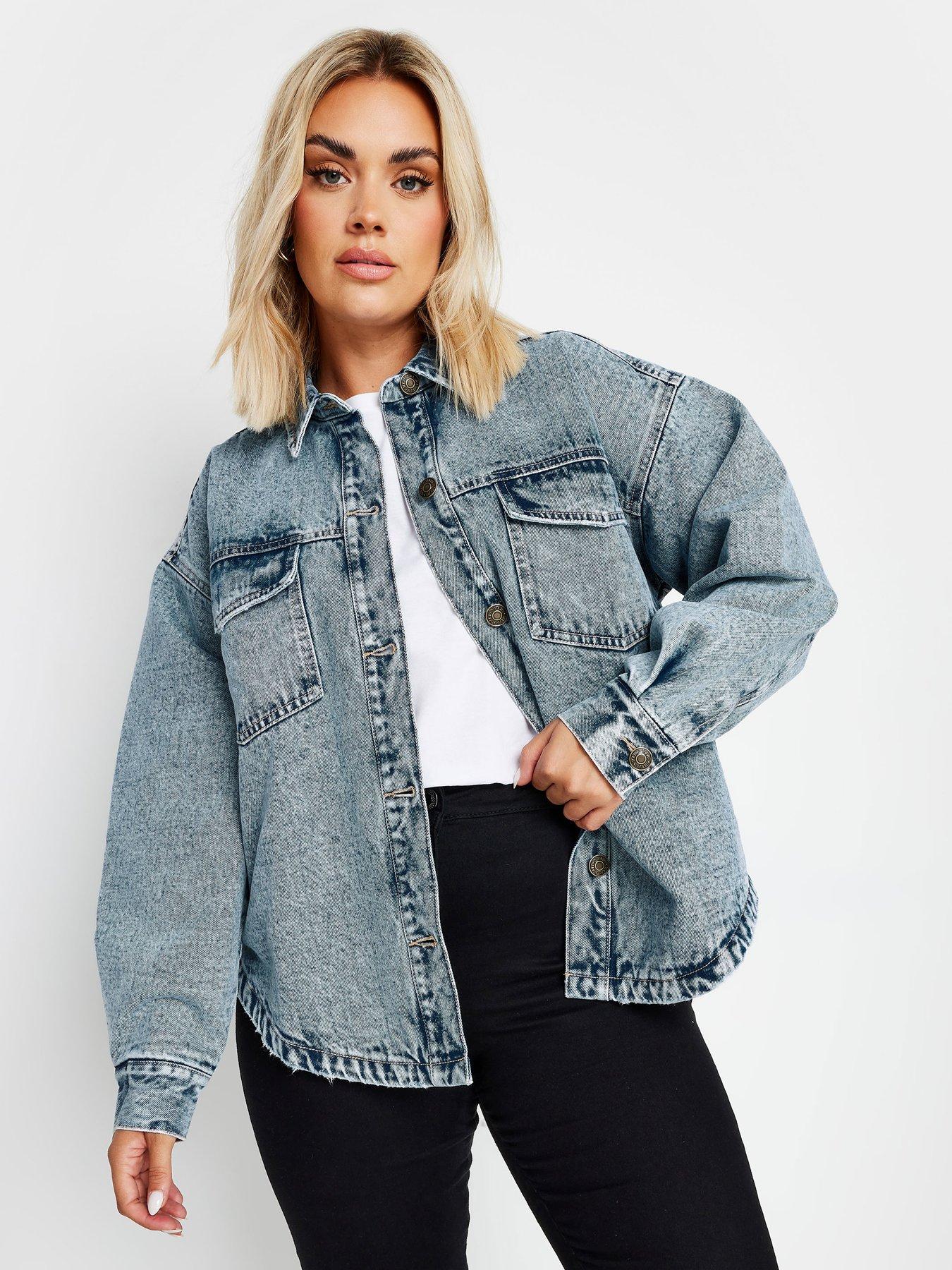 yours-curve-quilted-denim-shacket