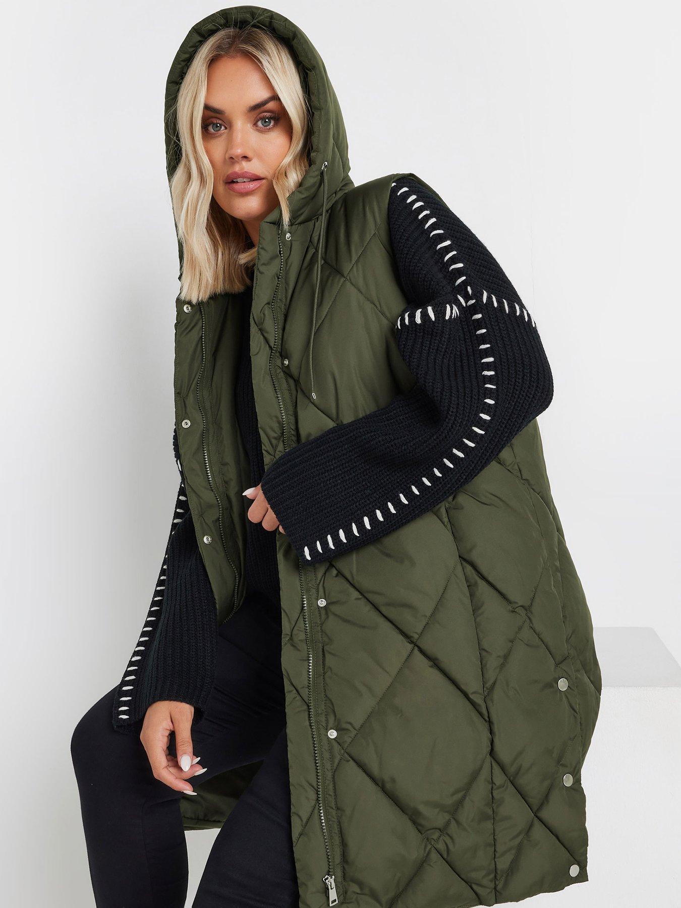 yours-curve-midi-padded-gilet-greenoutfit