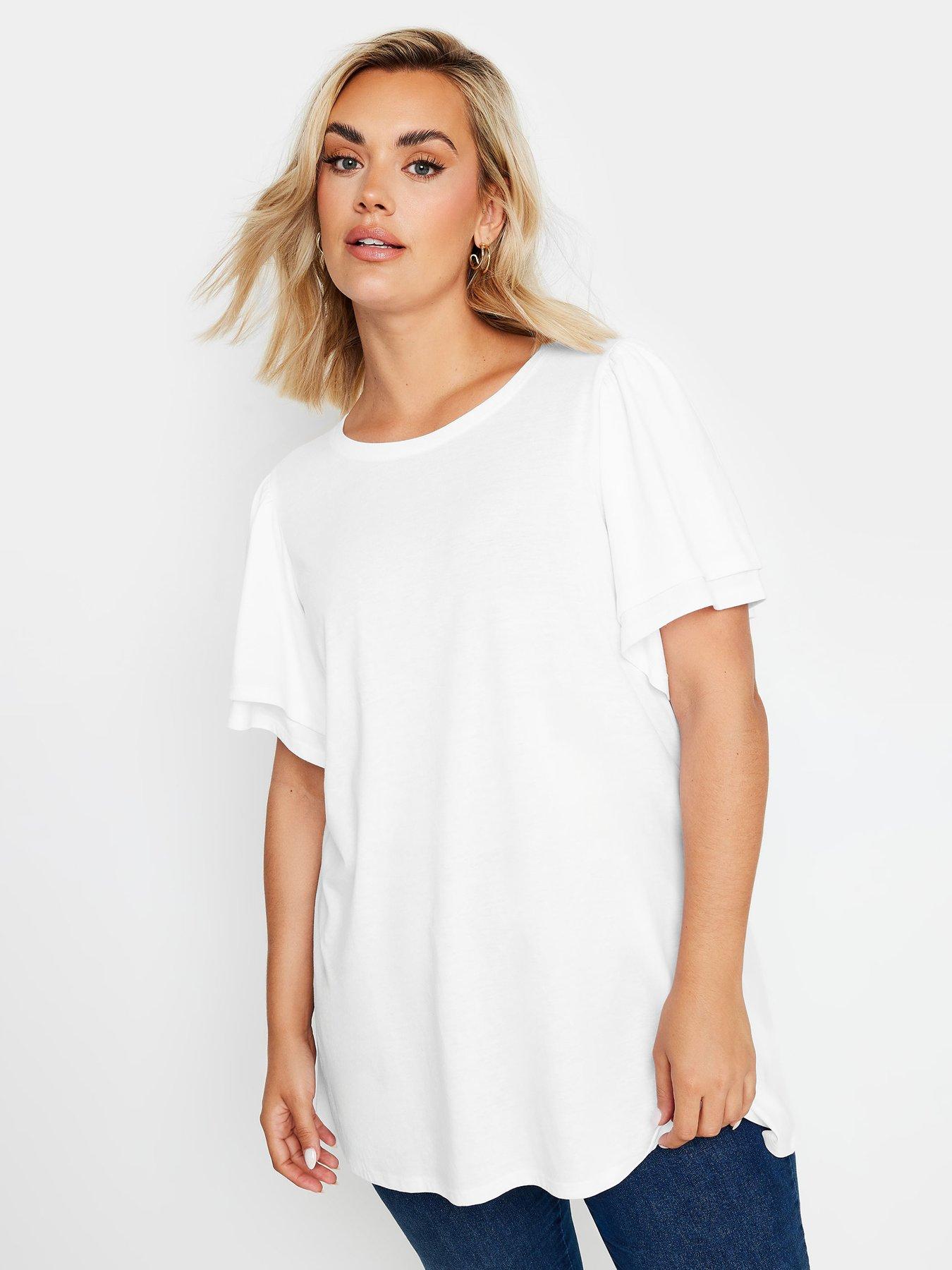 yours-curve-double-frill-angel-sleeve-top-white