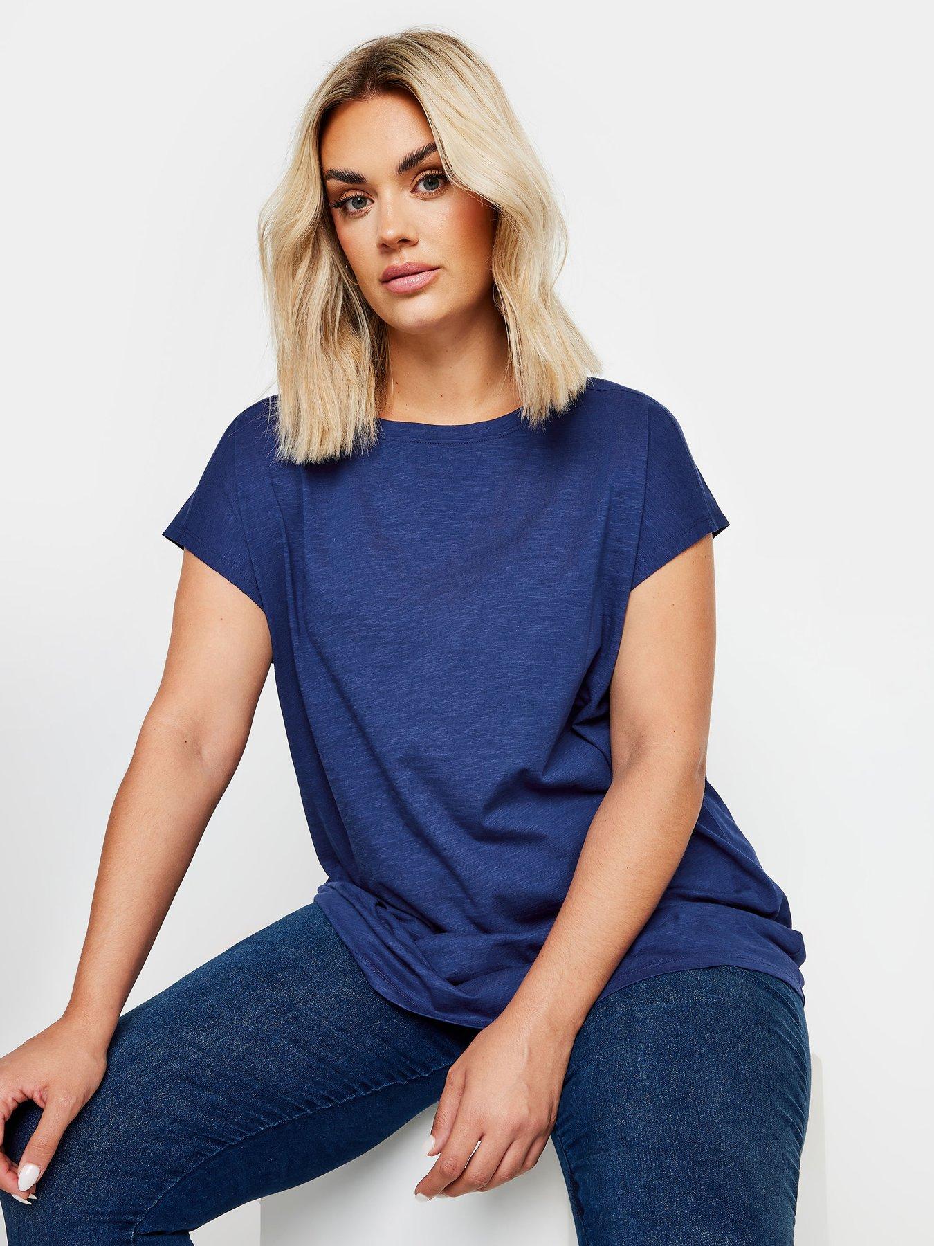 yours-curve-grown-on-slub-tee-blue