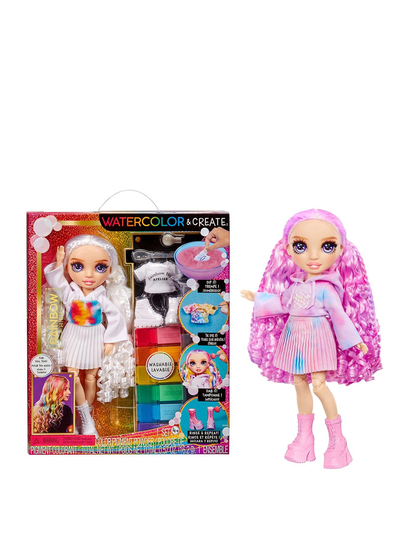 undefined Rainbow High WaterColor  &  Create Fashion Dolls- Purple Eyes