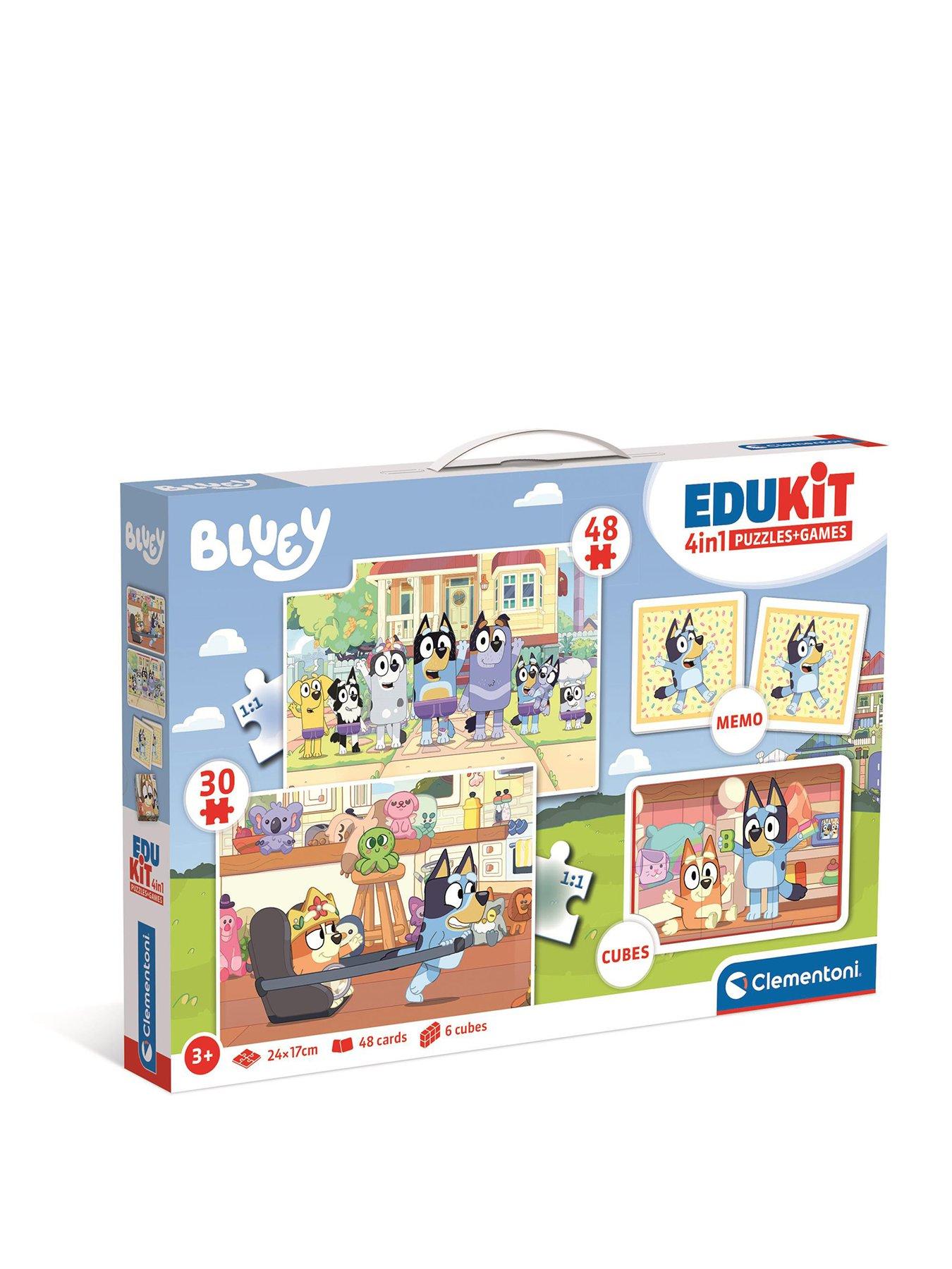 Clementoni Bluey Edukit 4-in-1 Jigsaw Puzzles and Games Set