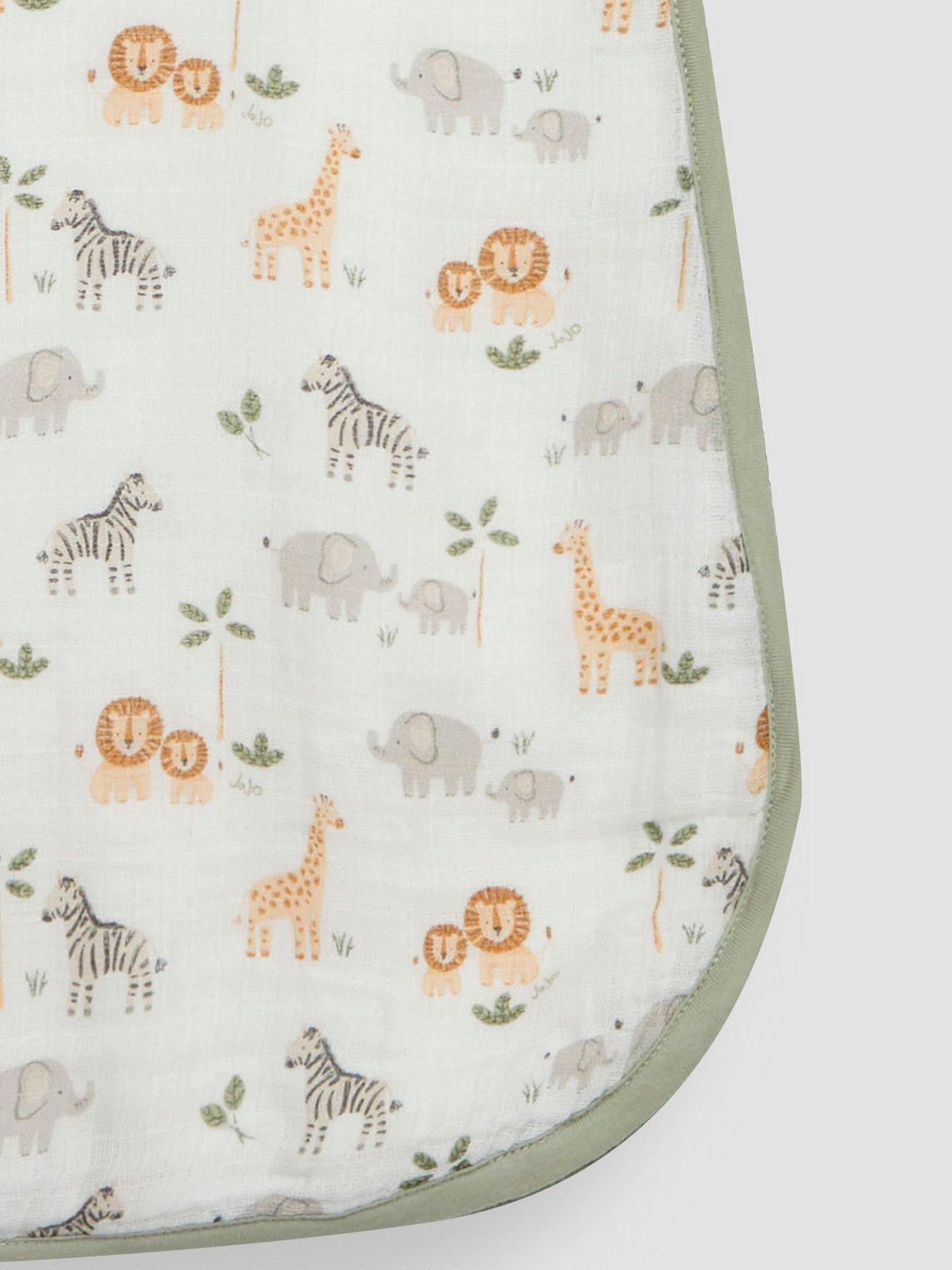 jojo-maman-bebe-safari-print-1-tog-baby-muslin-sleeping-bag-0-6-monthsdetail