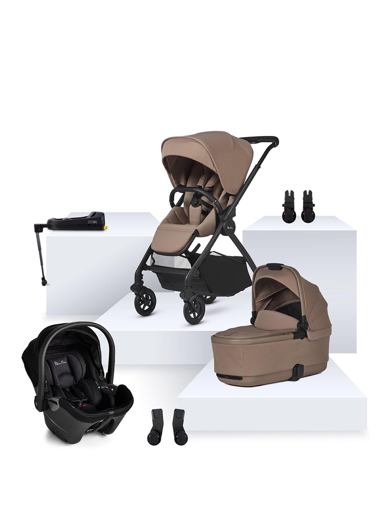 Silver Cross Dune 2 Pram Pushchair with Dream Car Seat and Base Bundle FREE RIDE ON BOARD Very Ireland
