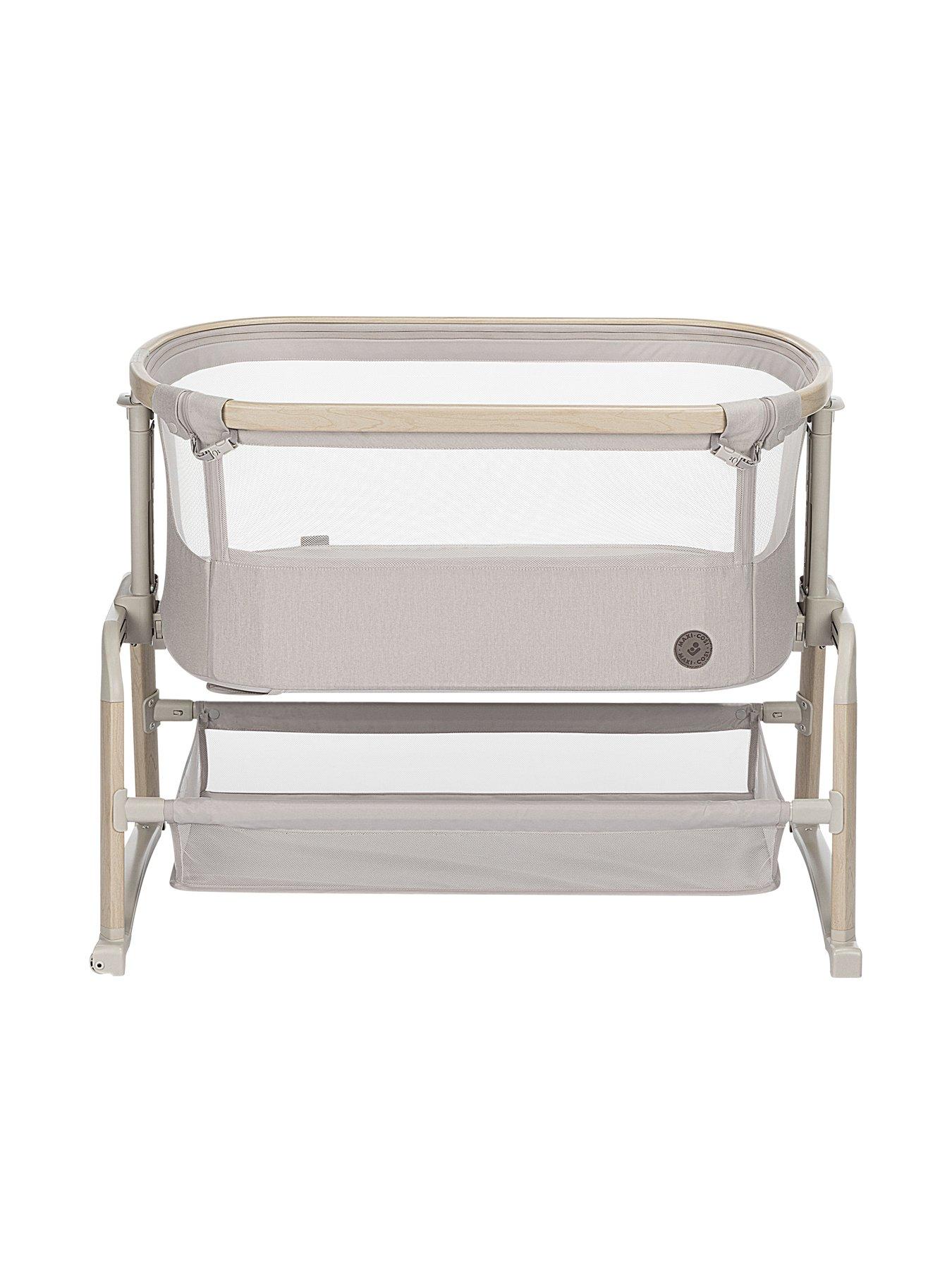 maxi-cosi-iora-air-co-sleeper-rocking-and-adjustable-bedside-crib-classic-beige