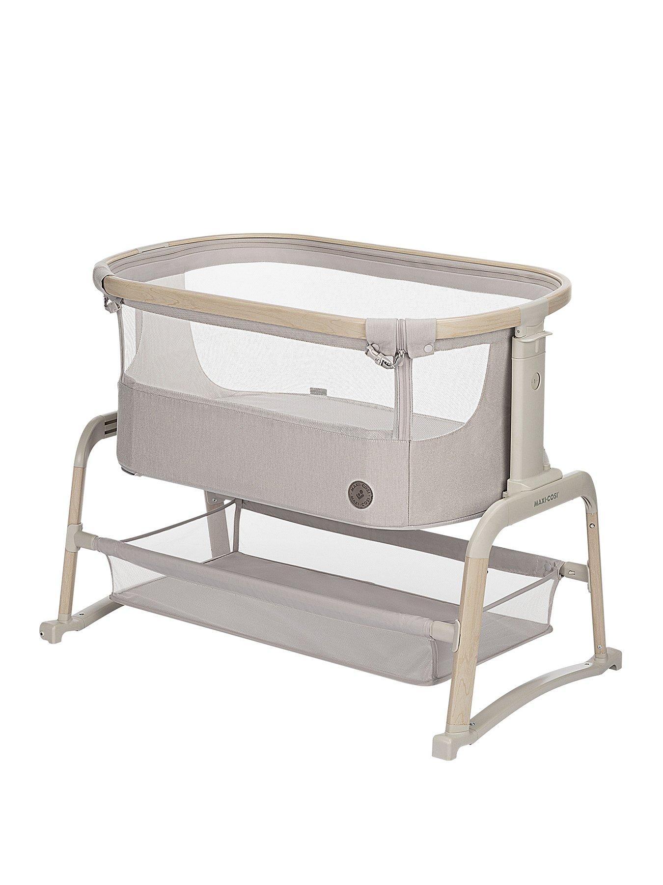 maxi-cosi-iora-air-co-sleeper-rocking-and-adjustable-bedside-crib-classic-beigestillFront