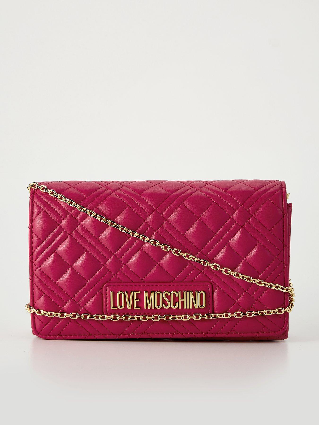 Pink quilted crossbody bag sale