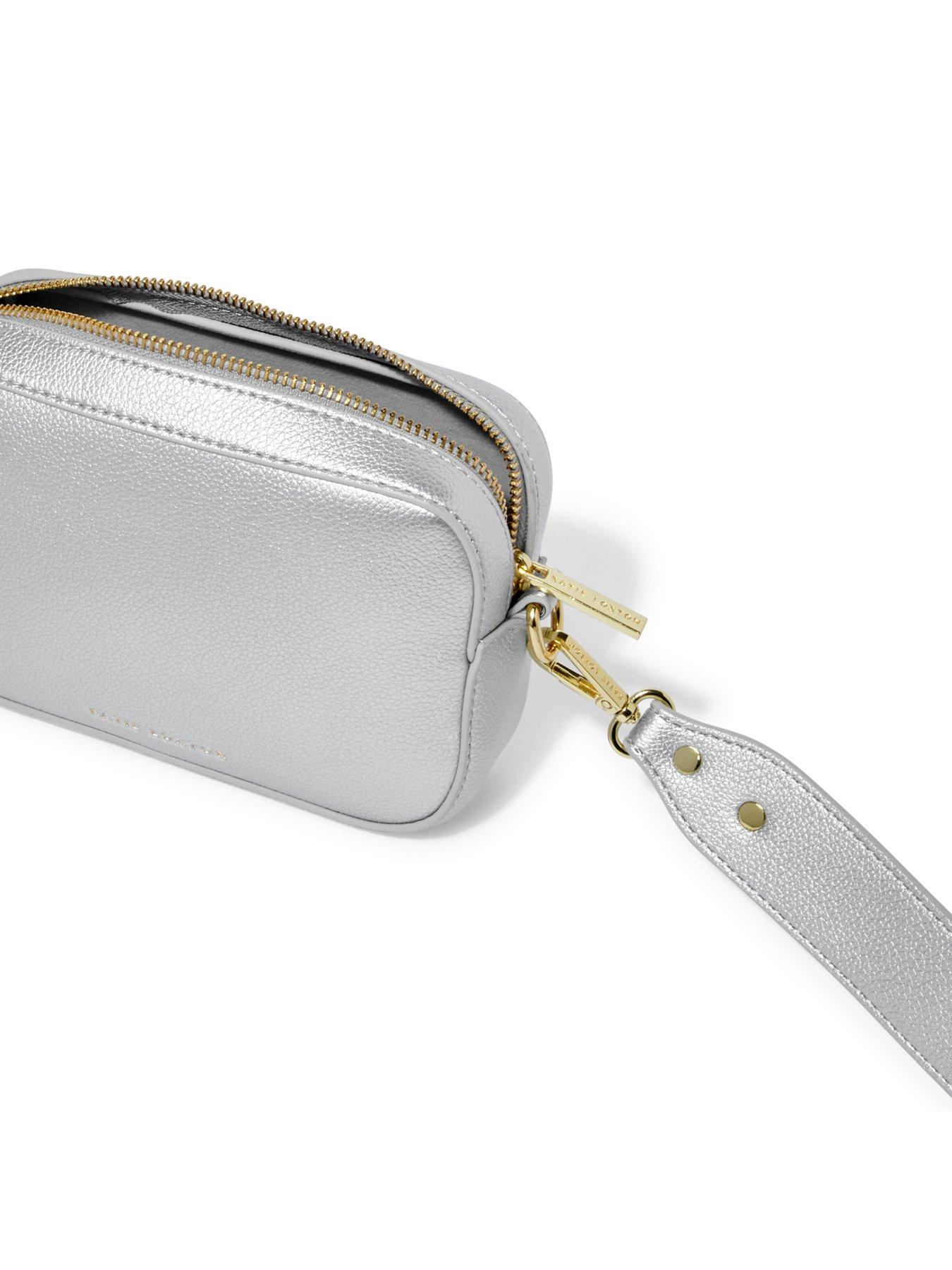 katie-loxton-zana-mini-crossbody-bag-silverstillFront