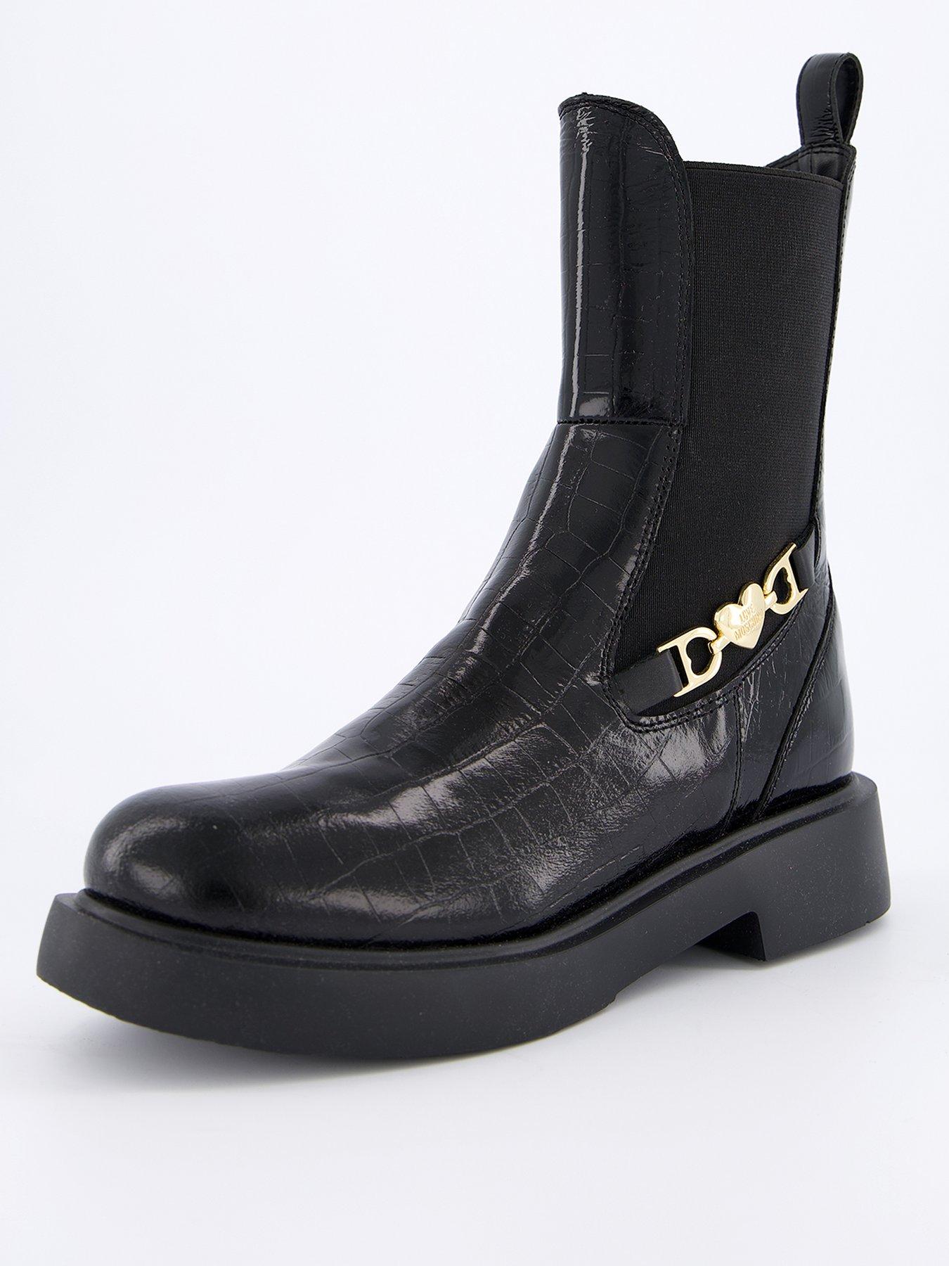 love-moschino-croc-chain-ankle-boot-blackstillFront