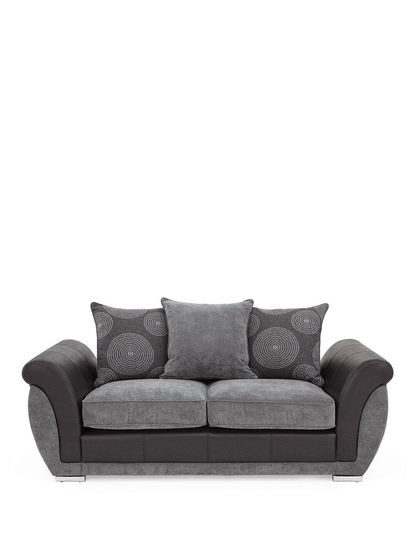 Image 2 of 7 of The Very Collection Danube Fabric/Faux Leather Sofa Bed&nbsp;- FSC&reg; Certified