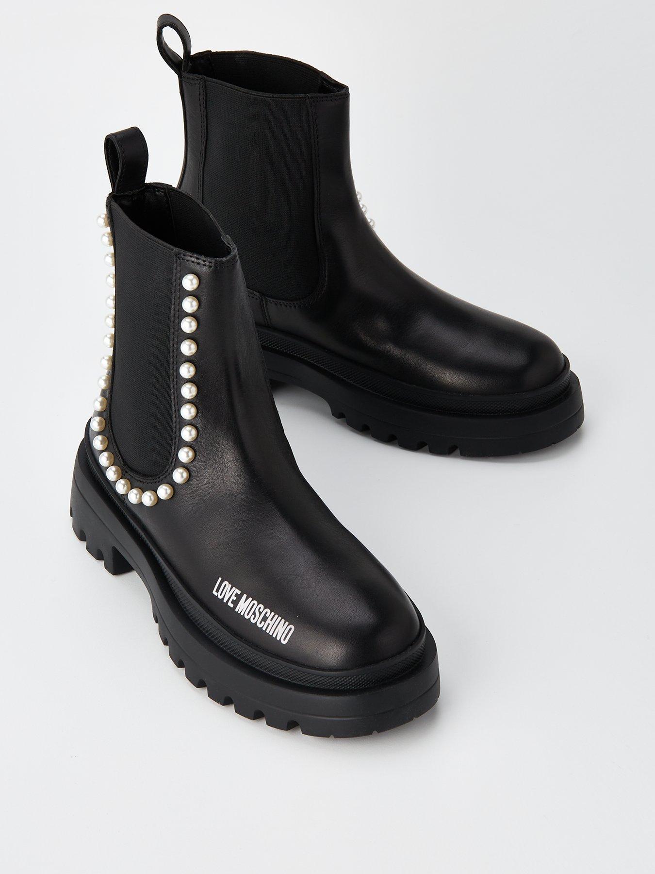 love-moschino-chunky-pearl-ankle-boots-blackstillFront