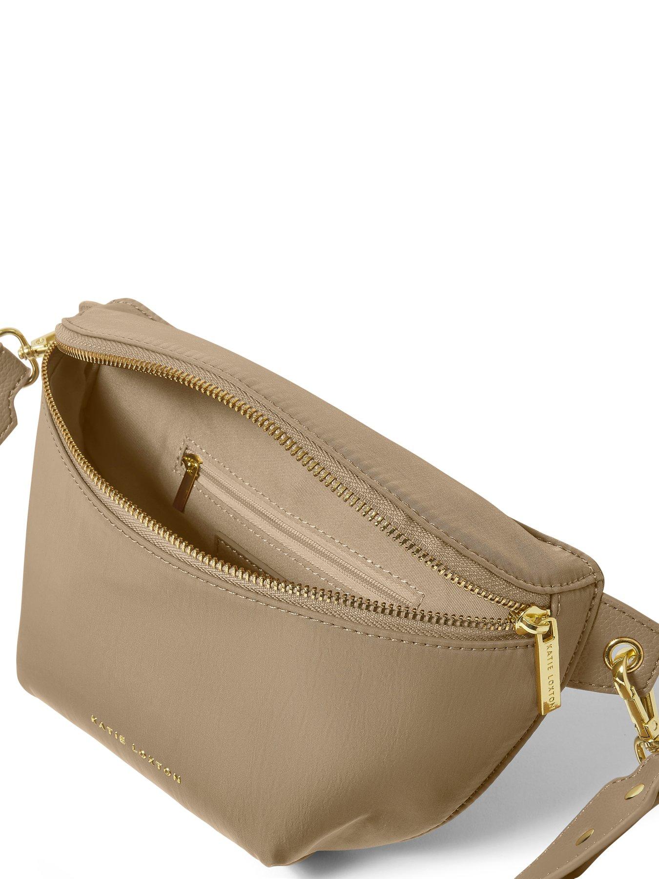 katie-loxton-nylon-lux-belt-bag-brownstillFront