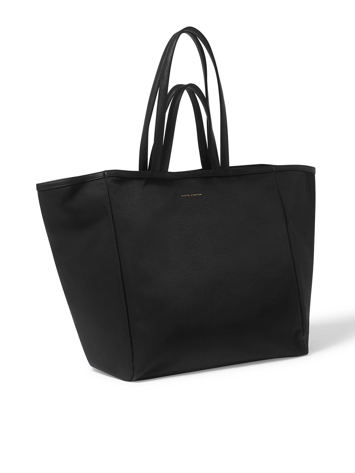 katie-loxton-nylon-lux-oversized-tote-bag-black