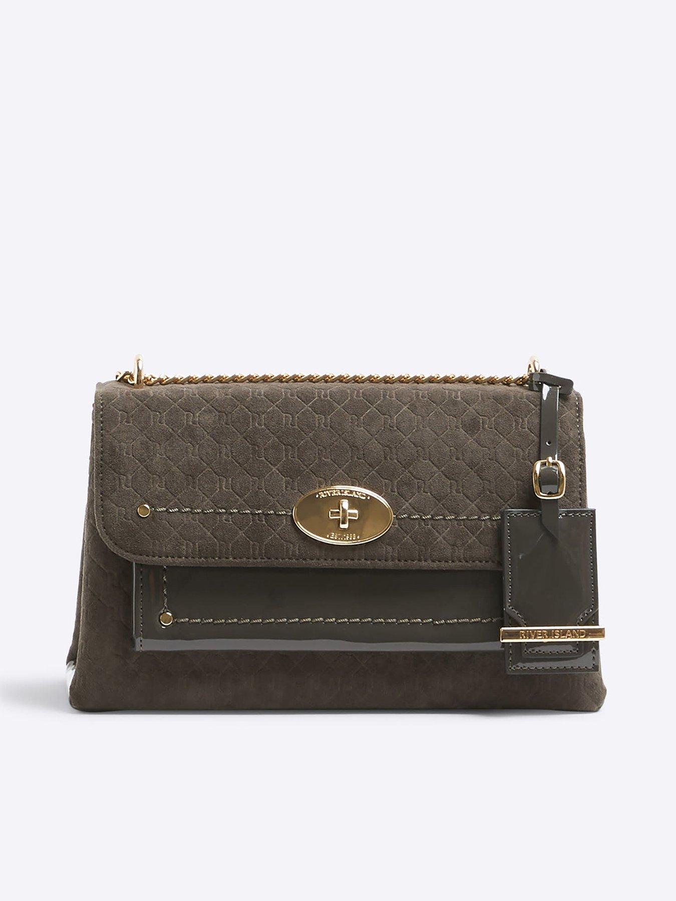 river-island-oval-lock-pocket-shoulder-bag-greyfront