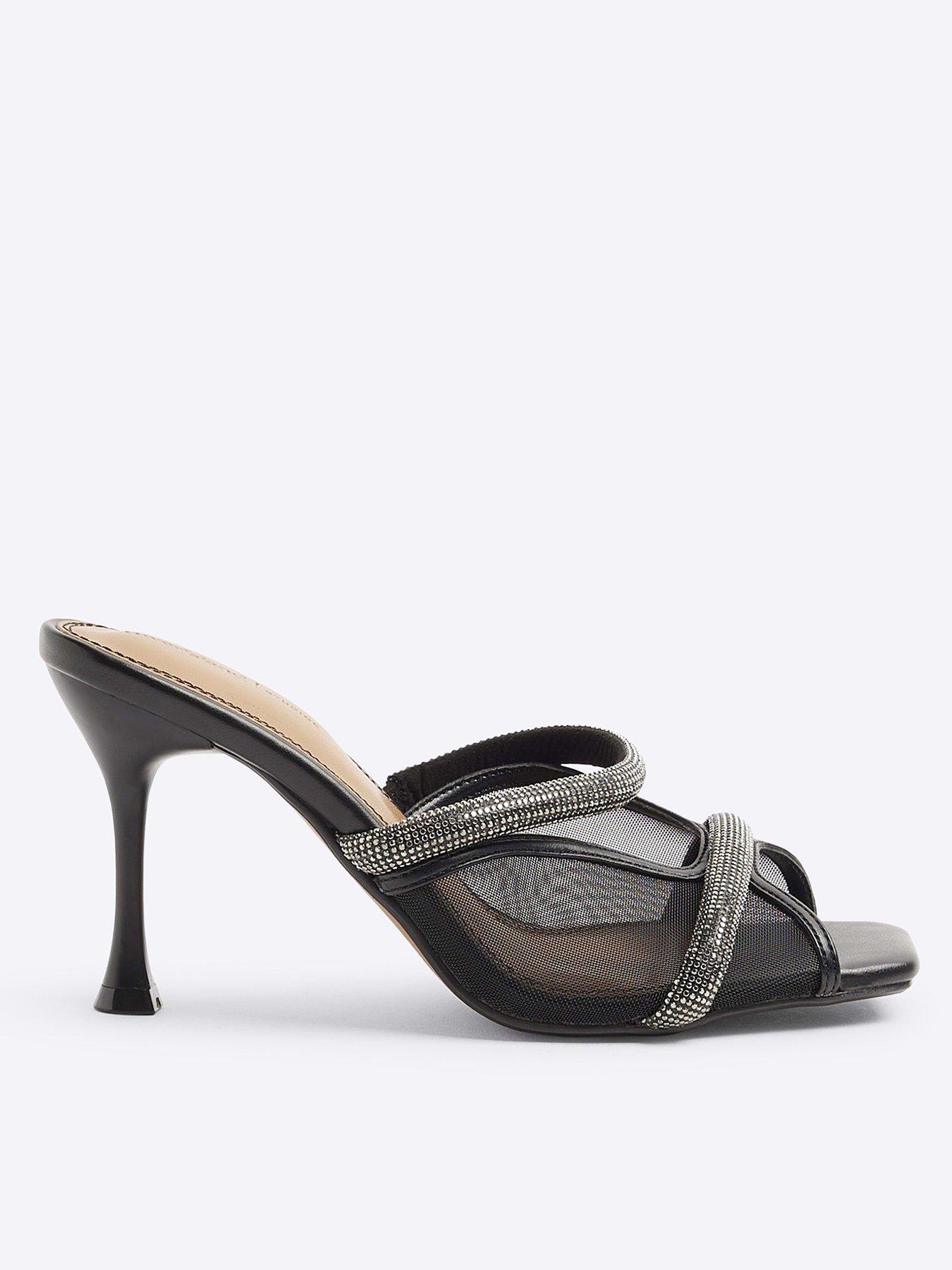 river-island-mesh-heeled-mule-black