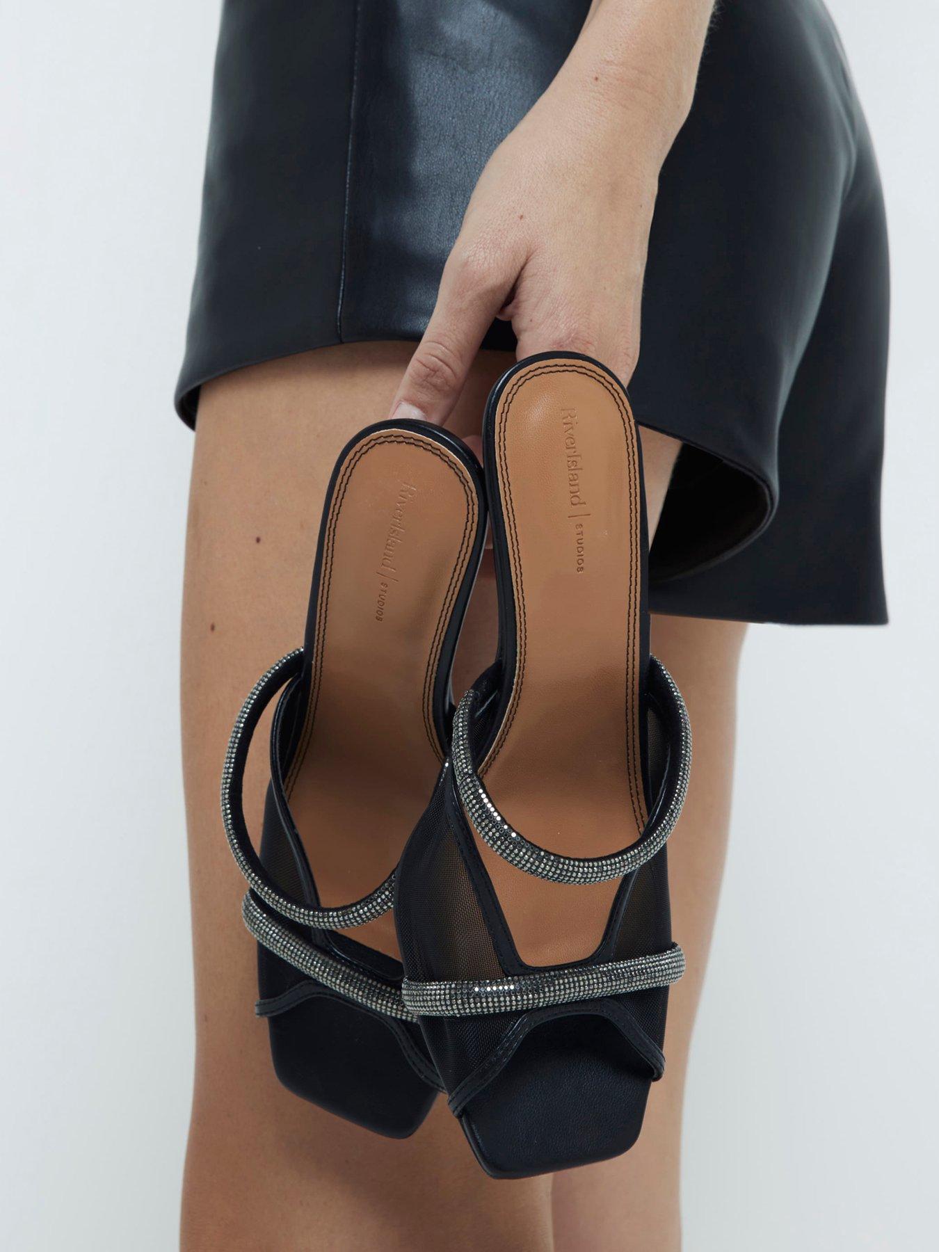 river-island-mesh-heeled-mule-blackstillFront