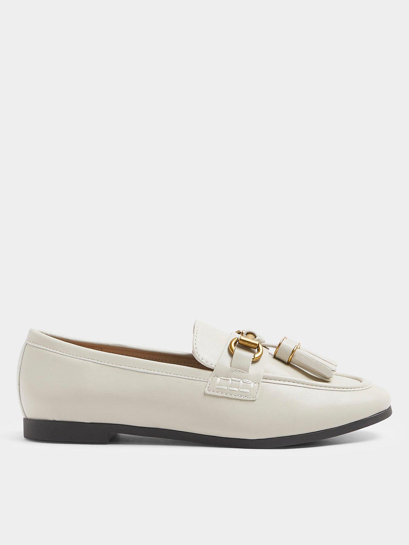 river-island-tassel-slim-loafer-cream