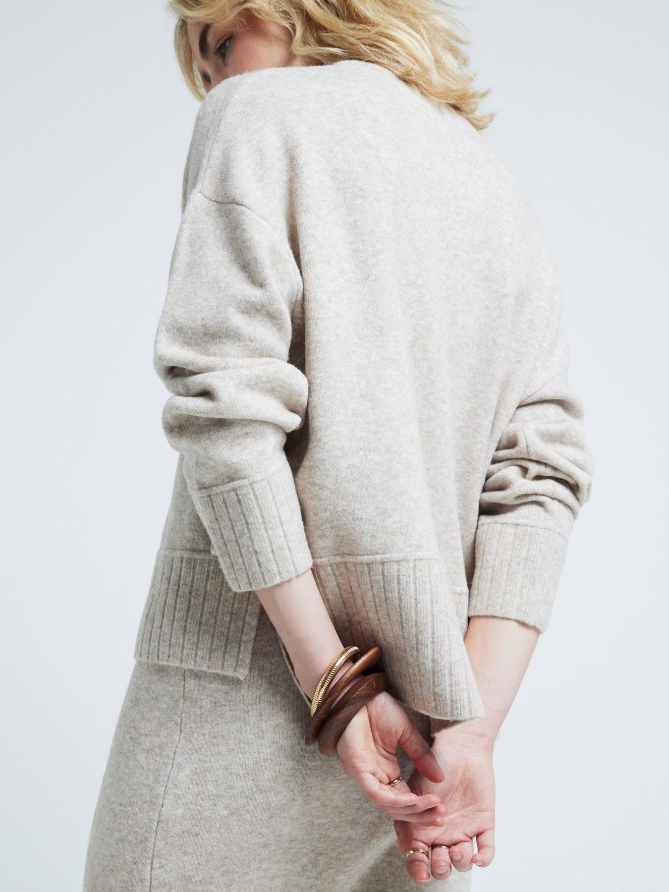 River Island Cropped Chunky Rib Jumper Beige Very Ireland
