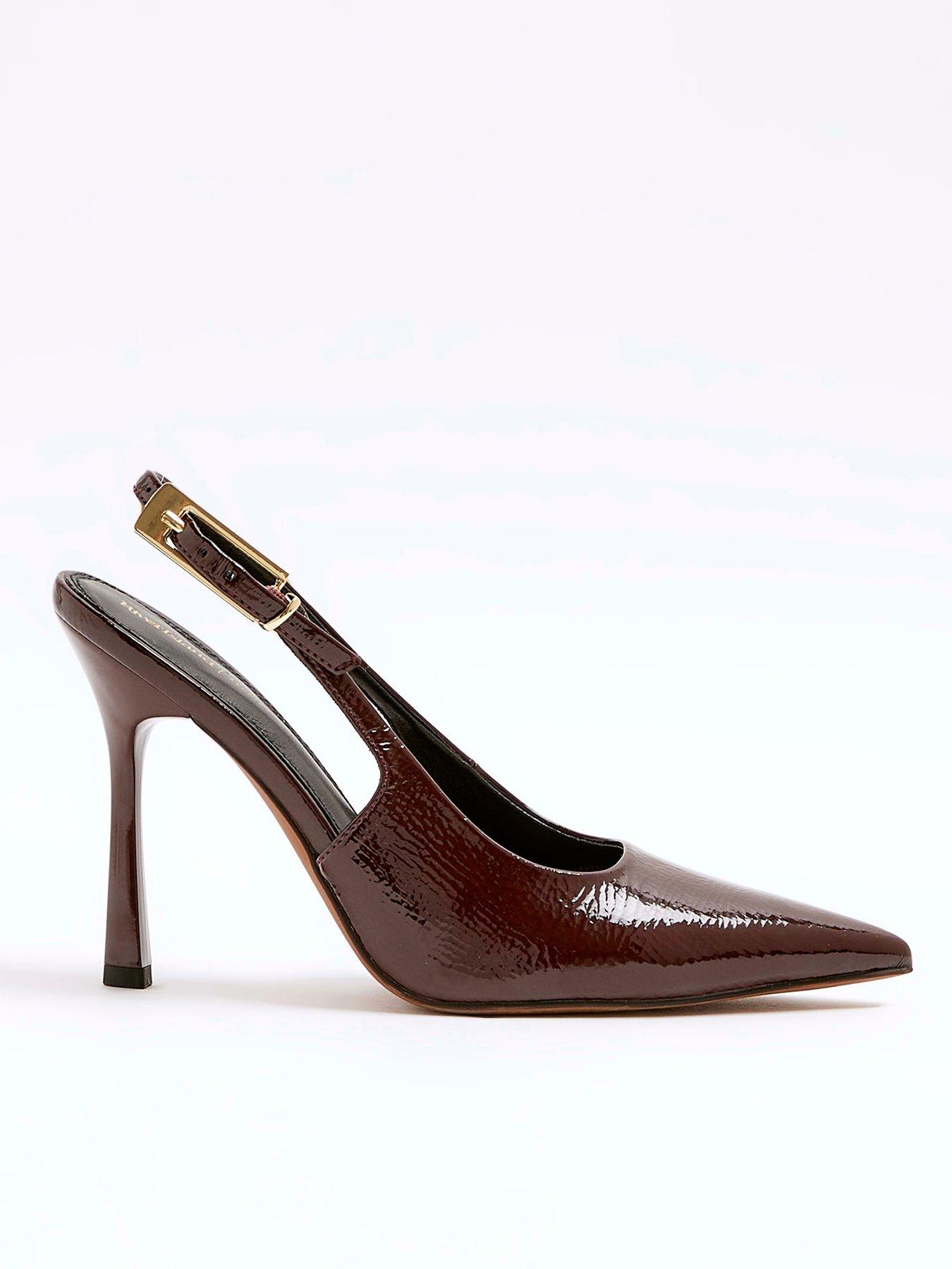 river-island-wide-fit-slingback-court-shoe-dark-red