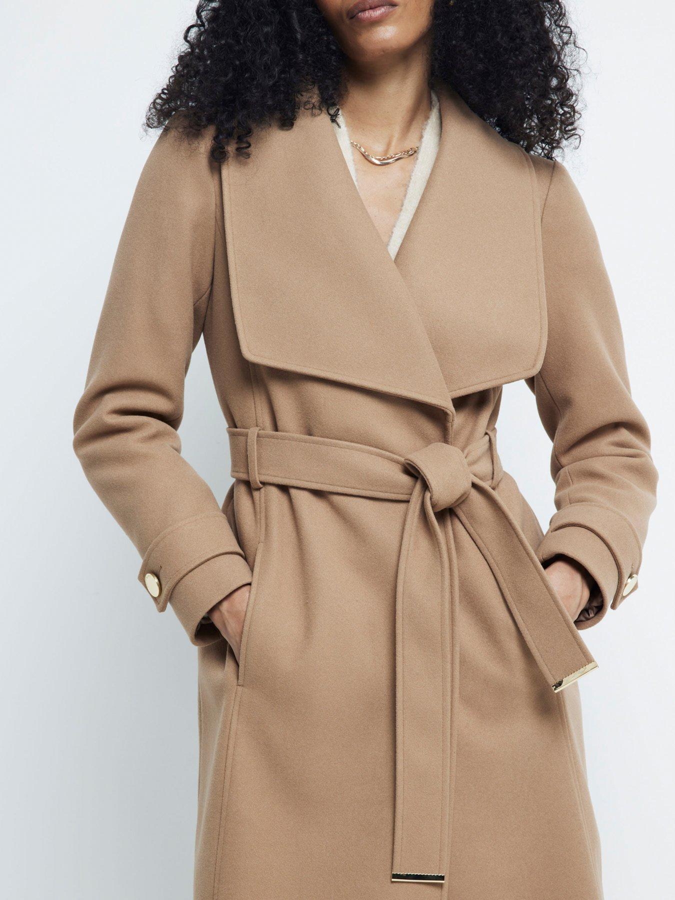 river-island-faux-wool-wrap-coat-light-brownstillFront