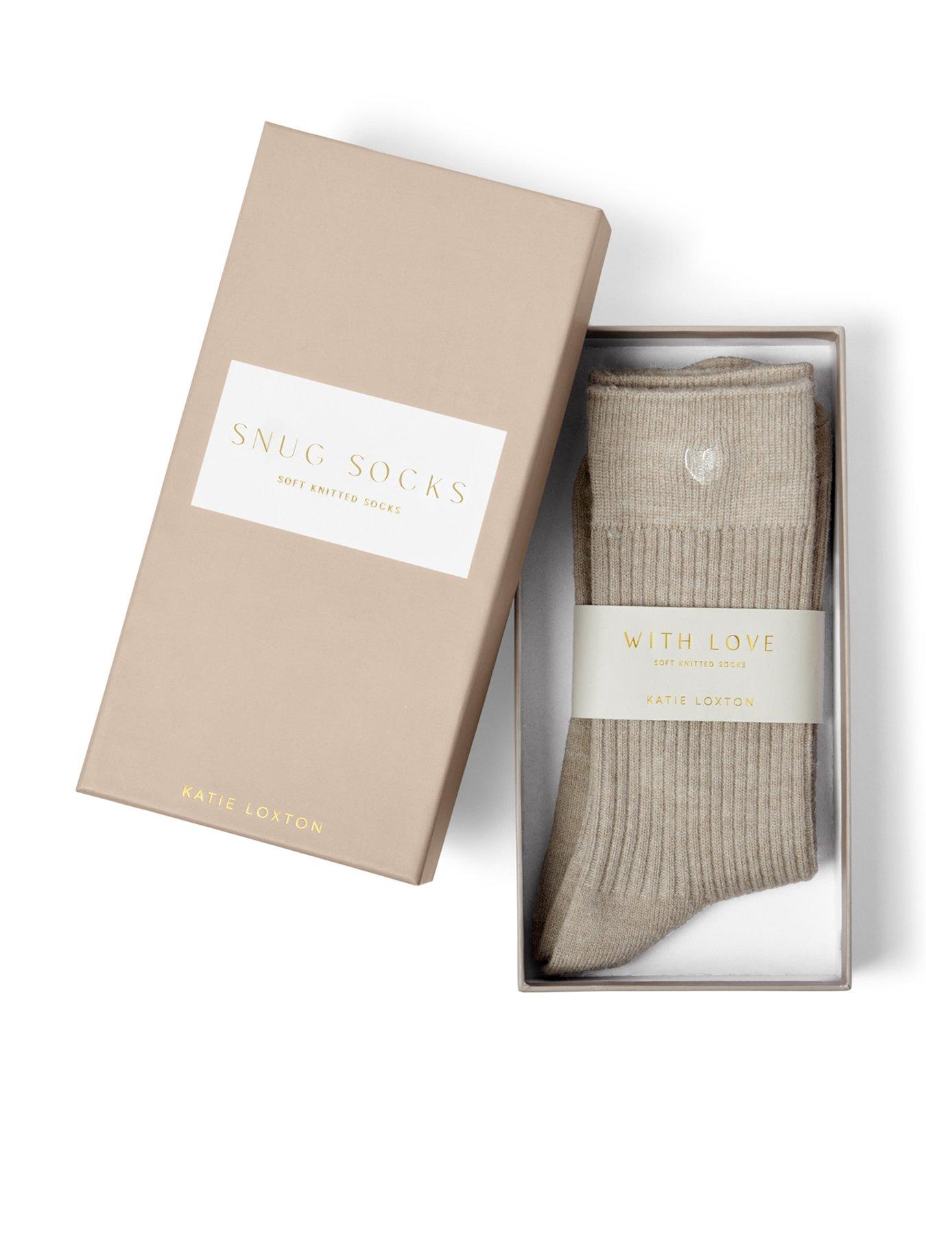 katie-loxton-gift-box-heart-socks-brown