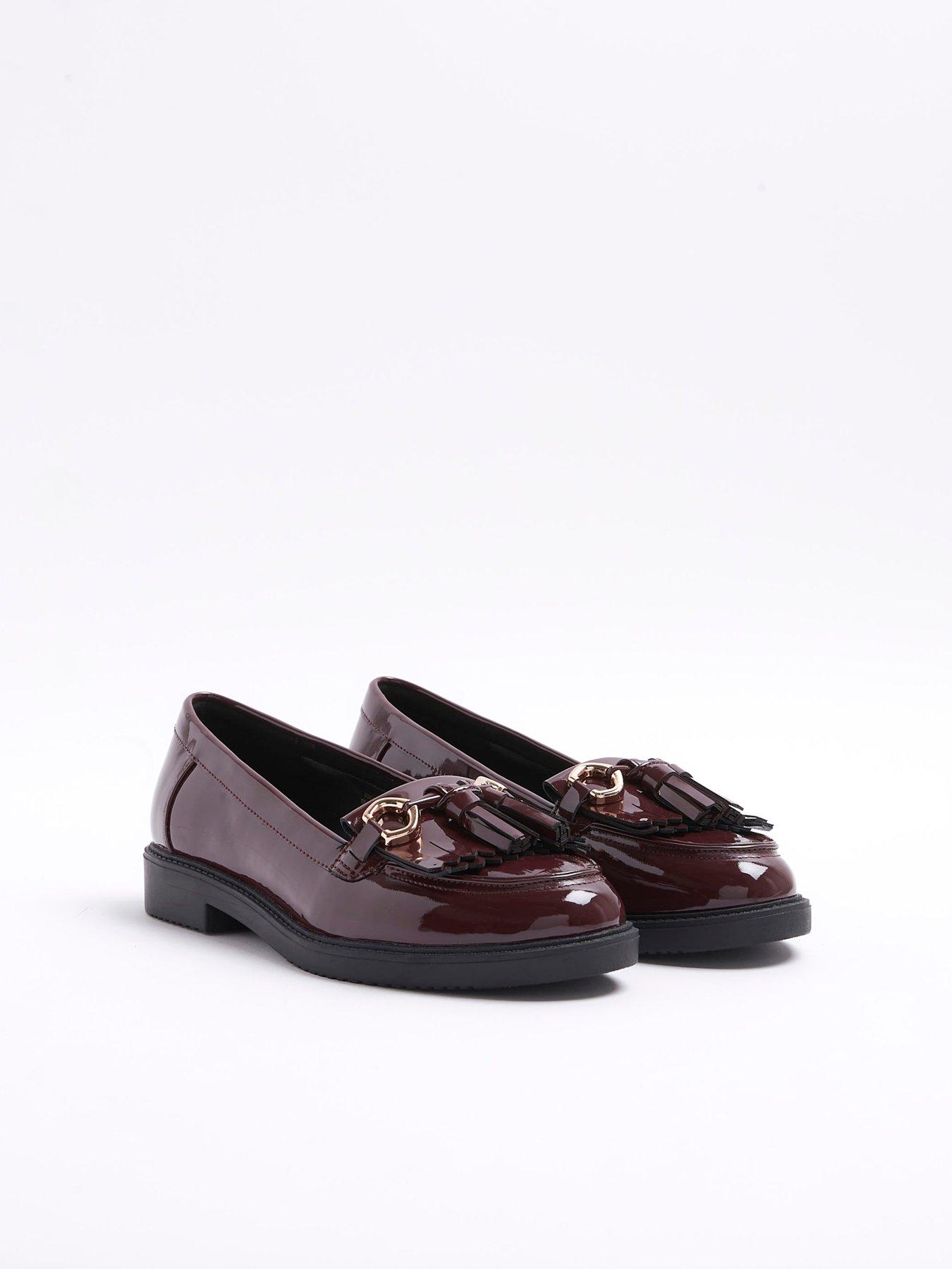 river-island-tassel-detail-patent-loafer-dark-redstillFront