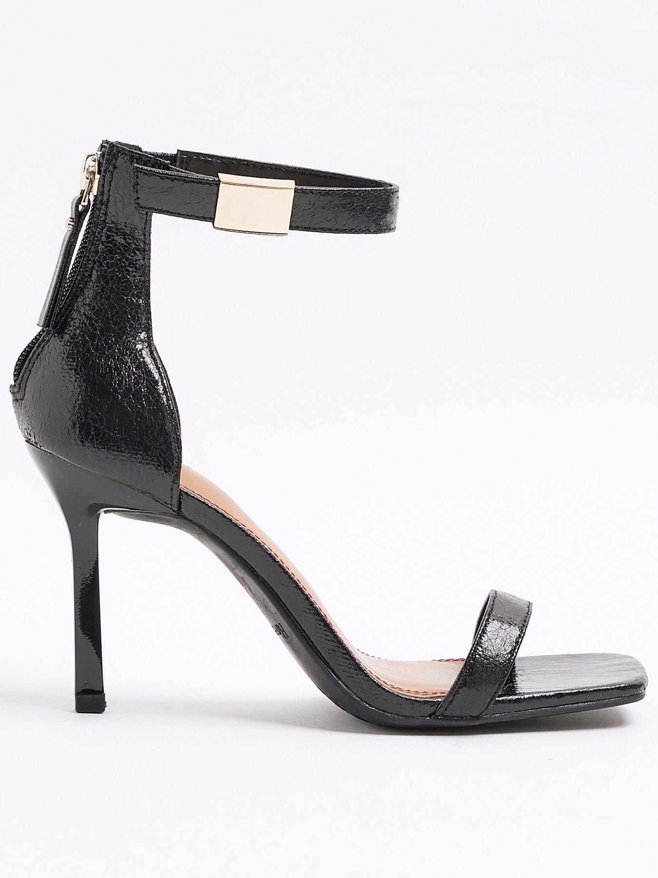 river-island-wide-fit-clasp-back-heeled-sandal-black