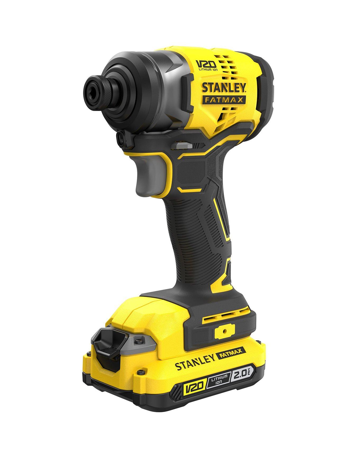 Stanley FatMax 18V V20 Cordless Brushless Impact Driver 1 x 2.0Ah Battery SFMCF810D1K-GB